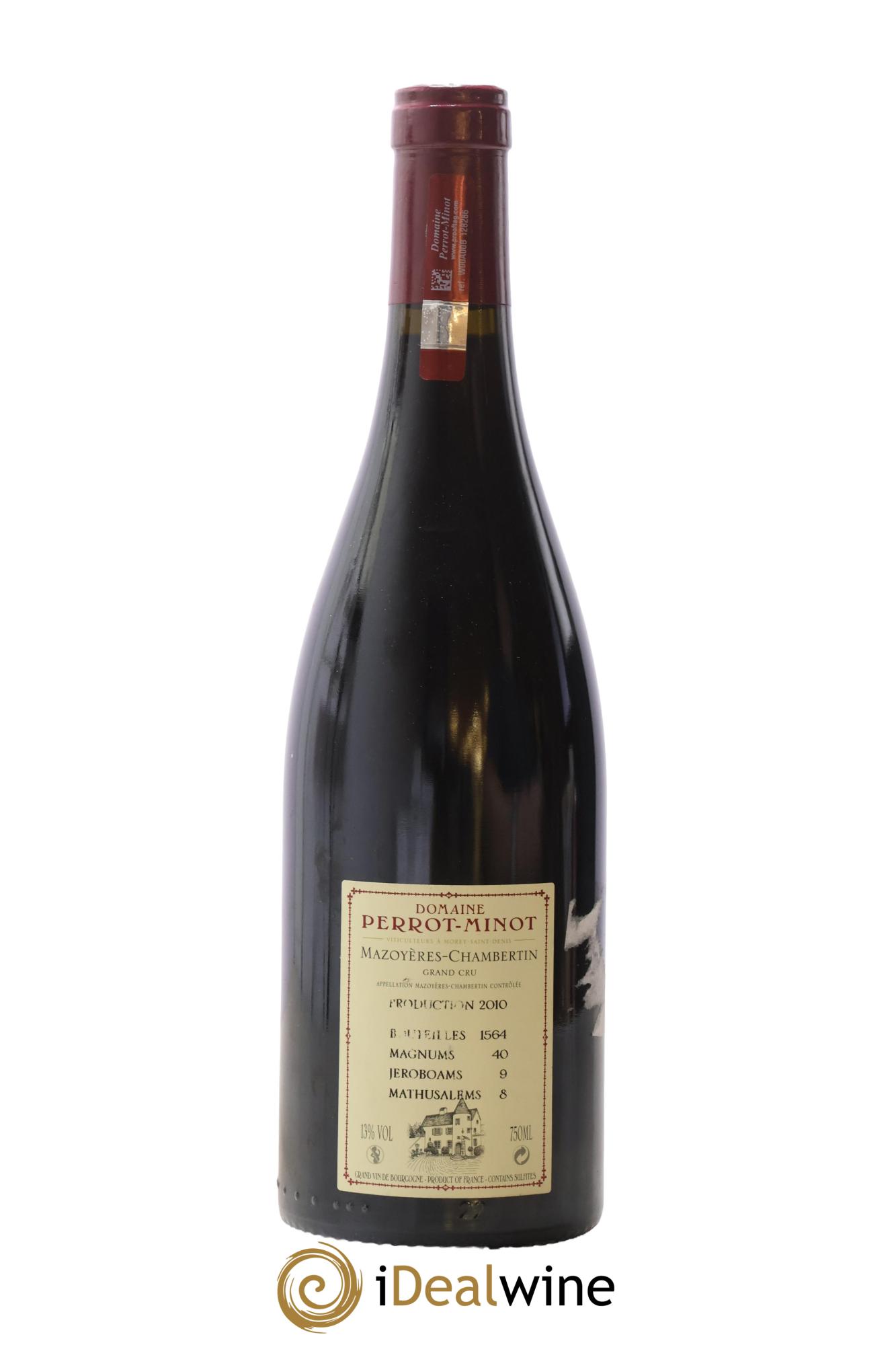 Mazoyères-Chambertin Grand Cru Vieilles Vignes Perrot-Minot 2010 - Lot de 1 bouteille - 1