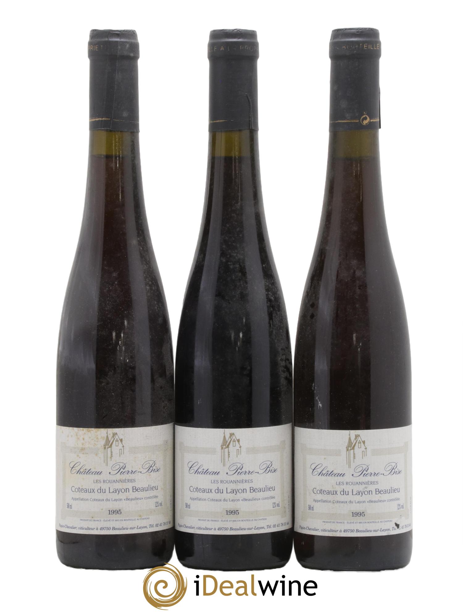 Coteaux du Layon Beaulieu Les Rouannières Château Pierre Bize 1995 - Lot of 3 500ml formats - 0