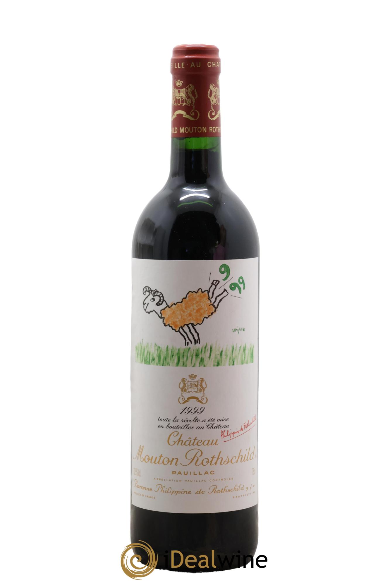Château Mouton Rothschild 1er Grand Cru Classé 1999 - Lotto di 1 bottiglia - 0