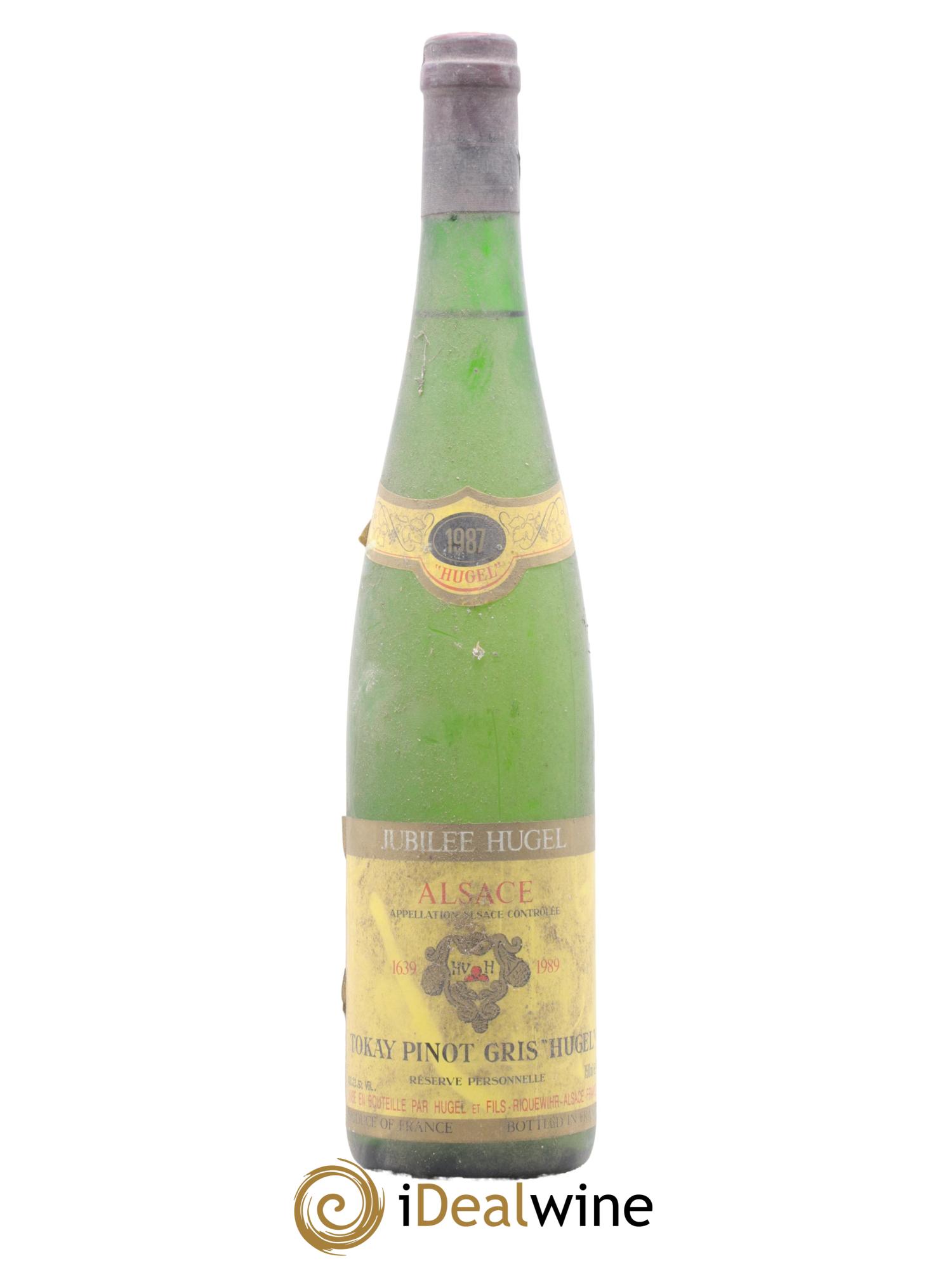 Pinot Gris (Tokay) Réserve Personnelle Jubilee Hugel (Domaine) 1987 - Lot de 1 bouteille - 0