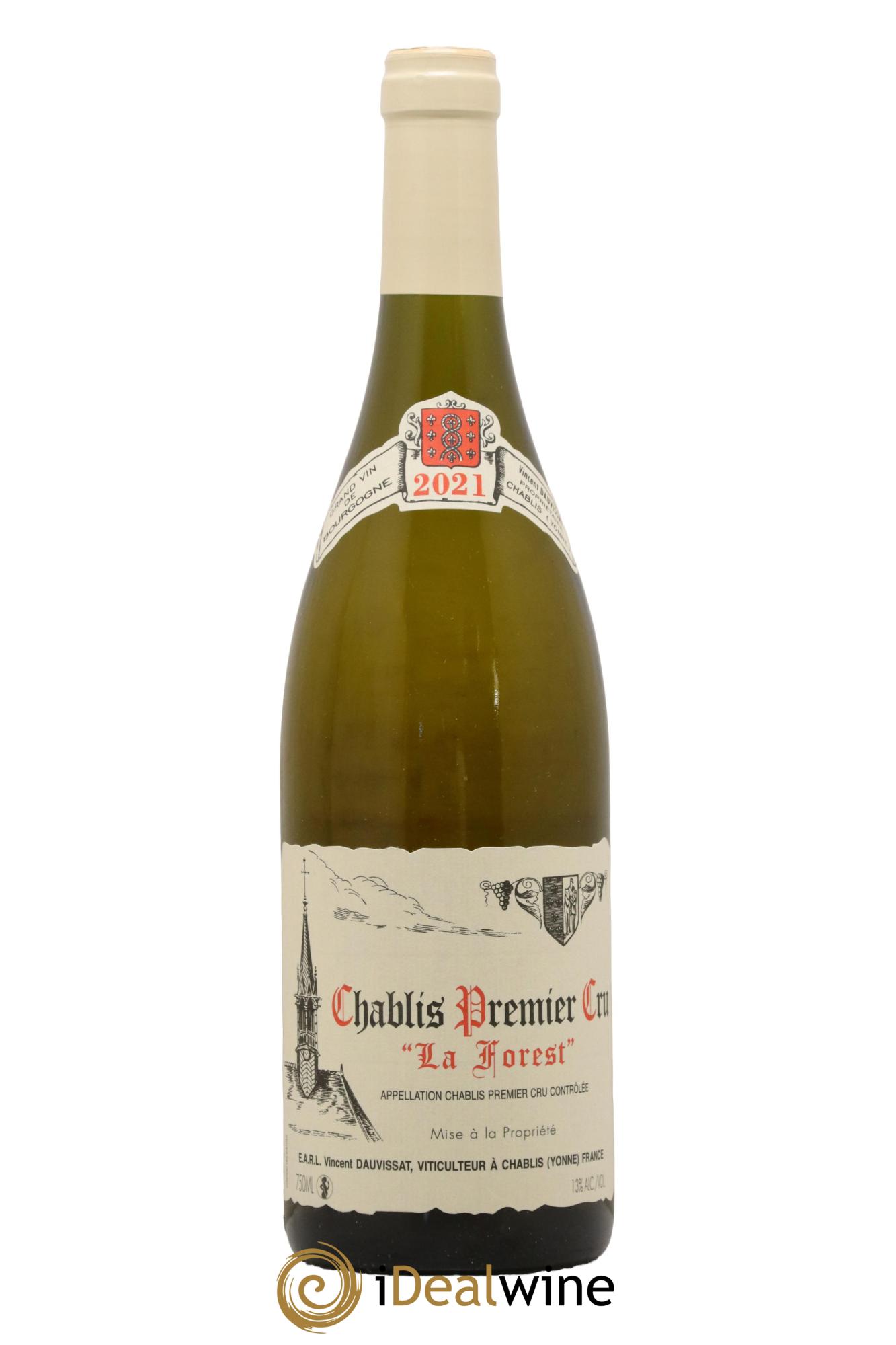 Chablis 1er Cru La Forest Vincent Dauvissat (Domaine) 2021 - Lot de 1 bouteille - 0