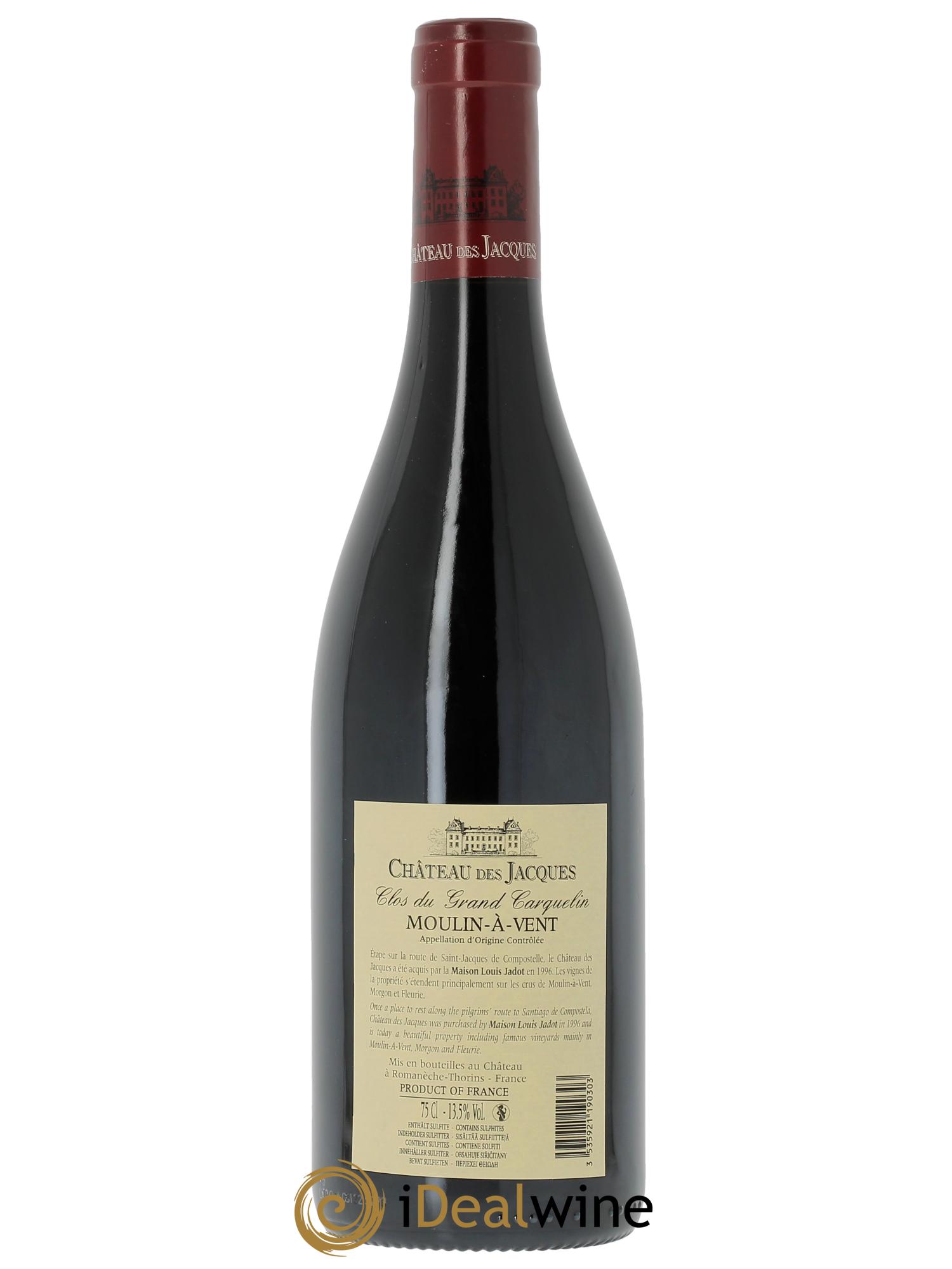 Moulin-à-Vent Clos du Grand Carquelin Château des Jacques  2022 - Lotto di 1 bottiglia - 1