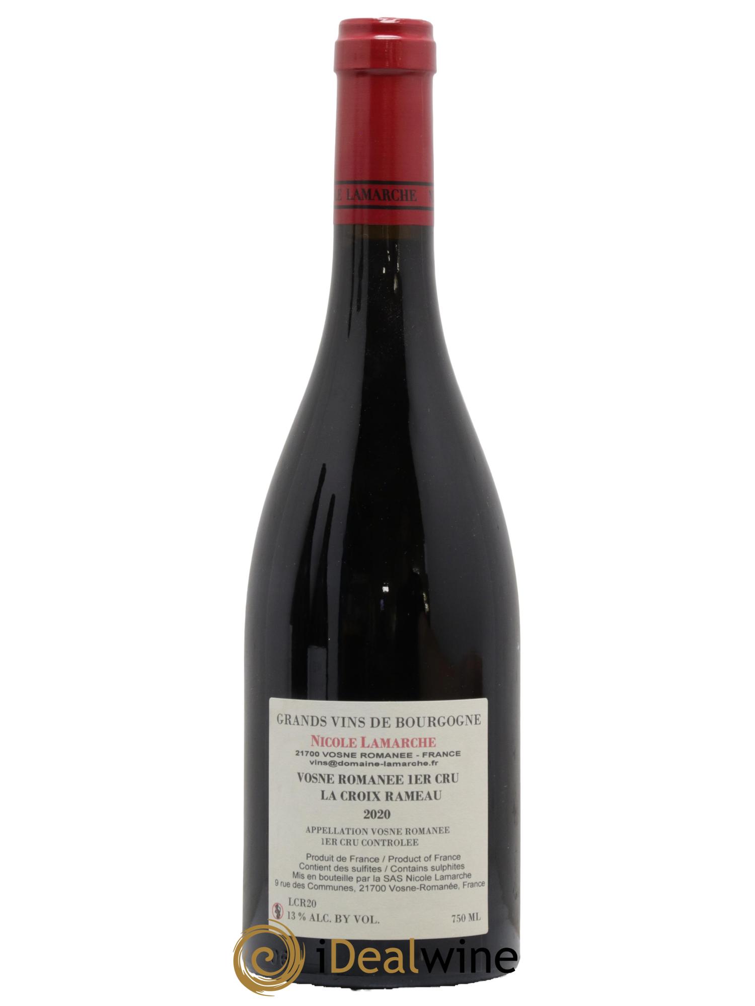 Vosne-Romanée 1er Cru La Croix Rameau Lamarche (Domaine) 2020 - Lot of 1 bottle - 1