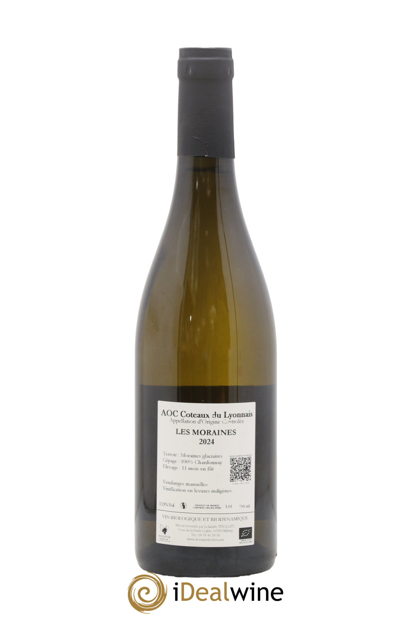 Rhône Coteaux du Lyonnais blanc Moraines Domaine de la Petite Gallée 2024 - Lot de 1 bouteille - 1
