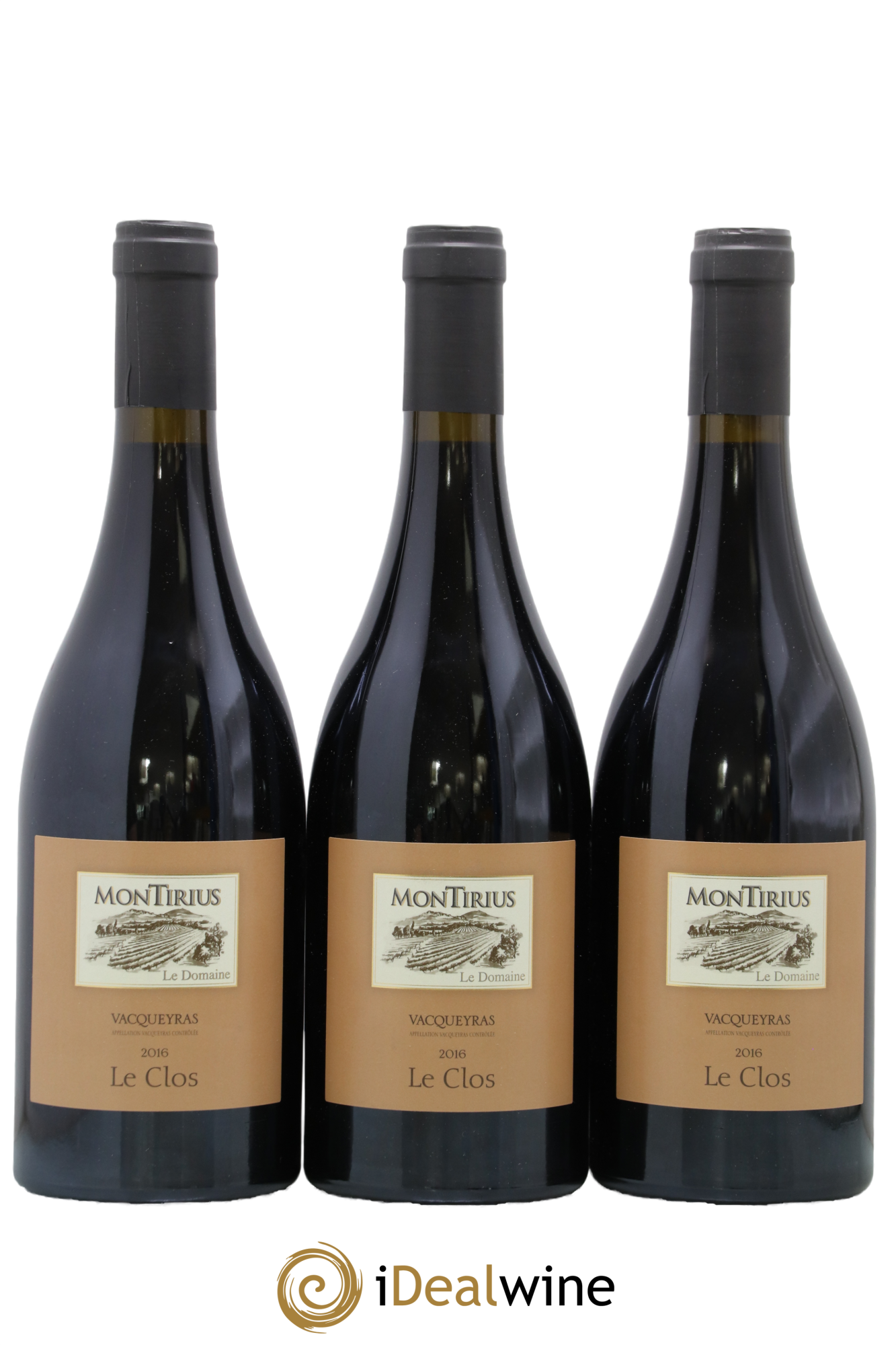 Vacqueyras Le Clos Domaine Montirius 2016 - Lot of 3 bottles - 0
