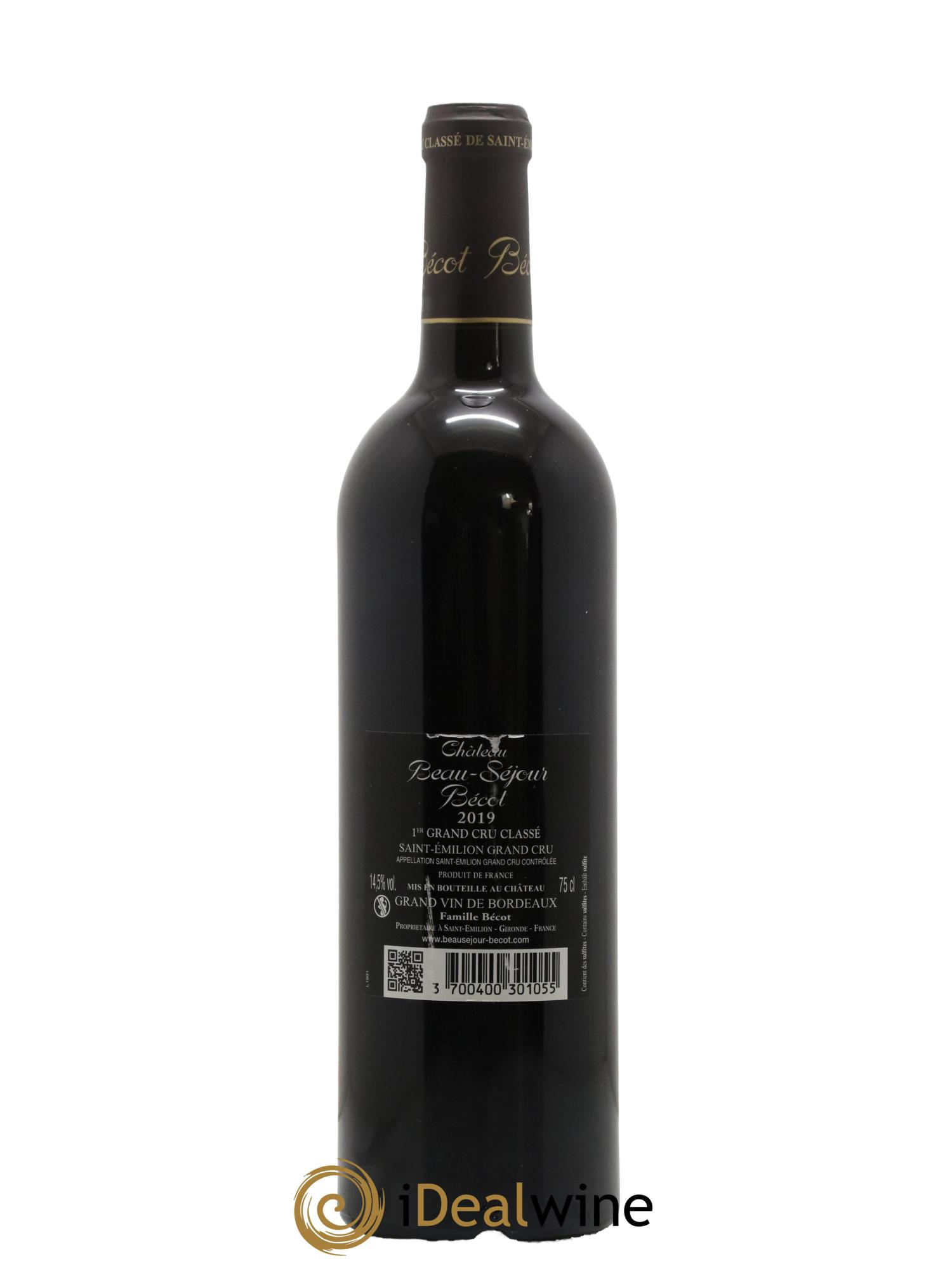 Château Beau-Séjour Bécot 1er Grand Cru Classé B 2019 - Lot de 1 bouteille - 1