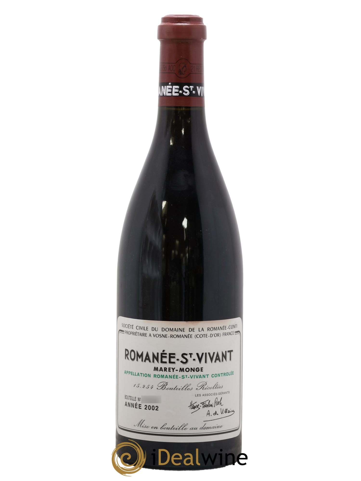 Romanée-Saint-Vivant Grand Cru Domaine de la Romanée-Conti 2002 - Posten von 1 Flasche - 0