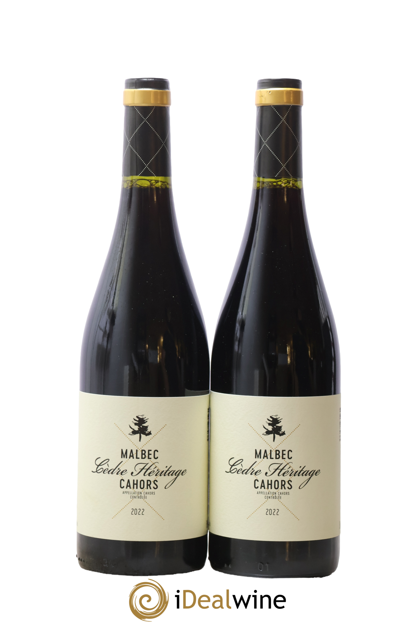 Cahors Château du Cèdre Héritage Pascal et Jean-Marc Verhaeghe 2022 - Lot of 2 bottles - 0