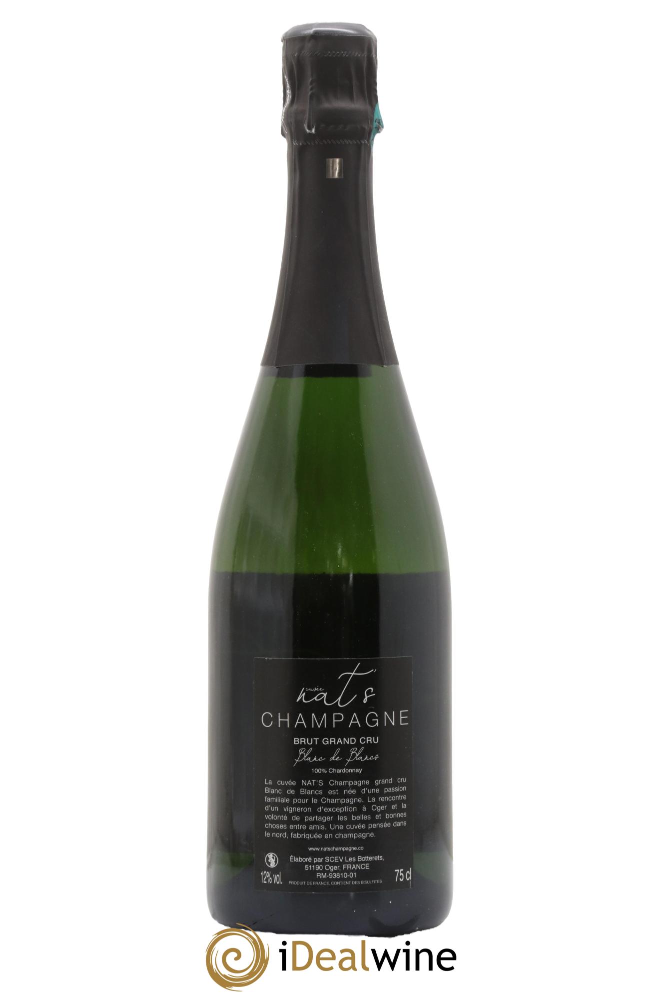 Champagne Grand Cru Cuvée Nat's Les Botterets - Lot of 1 bottle - 1