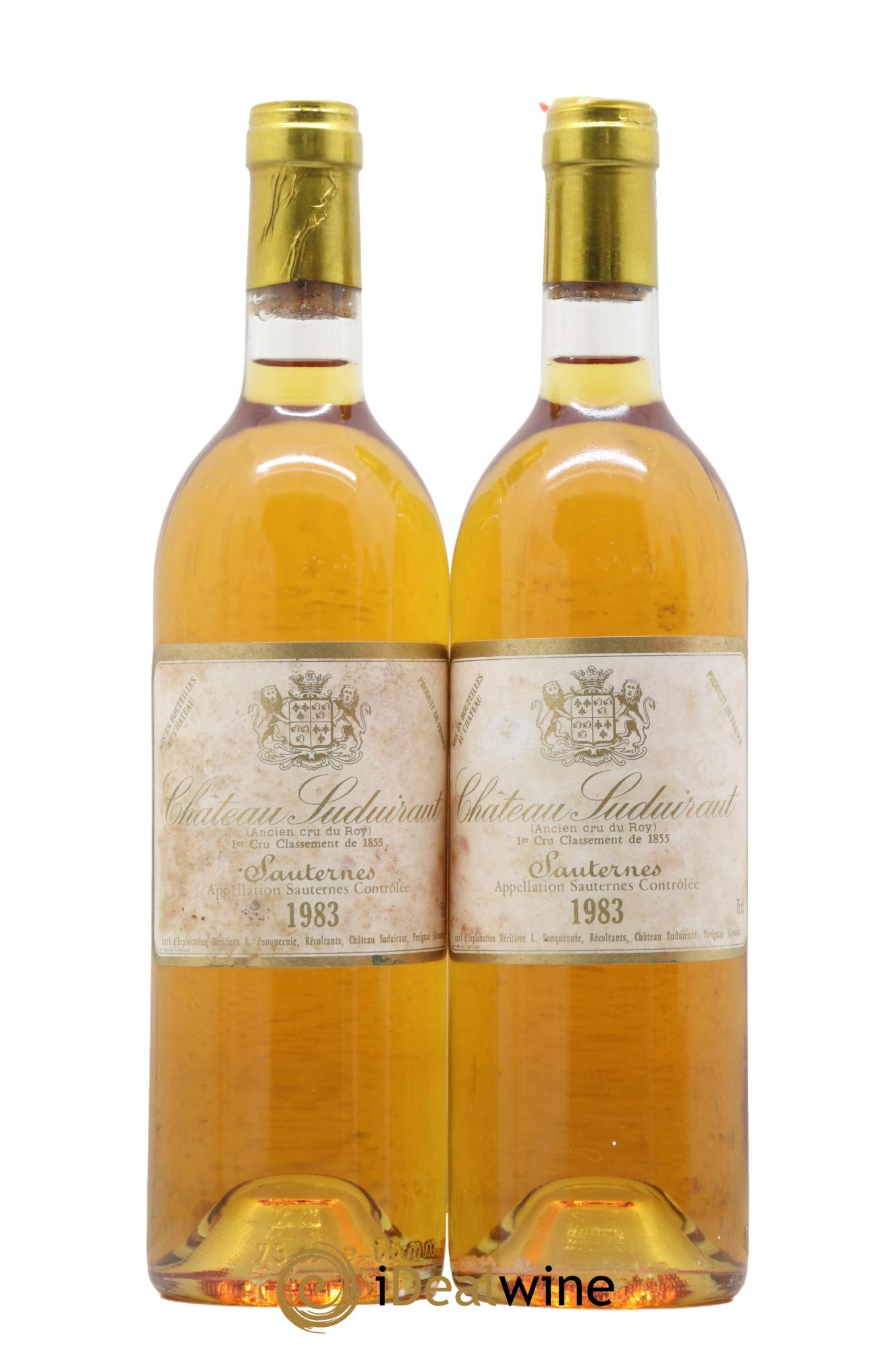 Château Suduiraut 1er Grand Cru Classé 1983 - Lotto di 2 bottiglie - 0