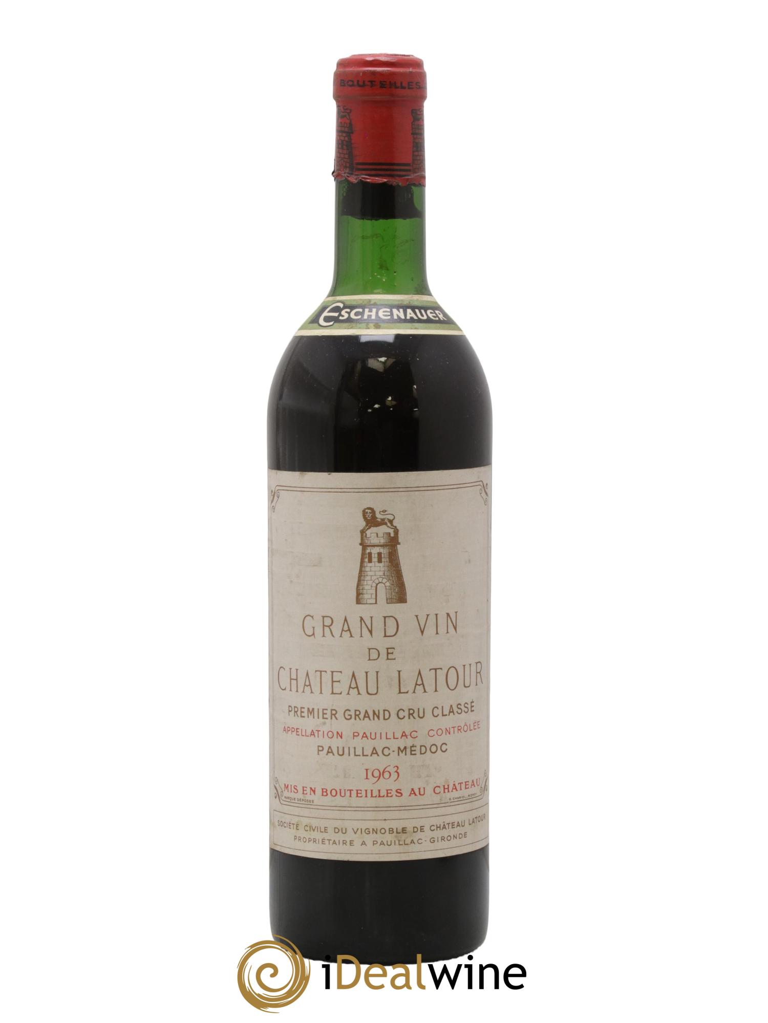 Château Latour 1er Grand Cru Classé 1963 - Lot de 1 bouteille - 0