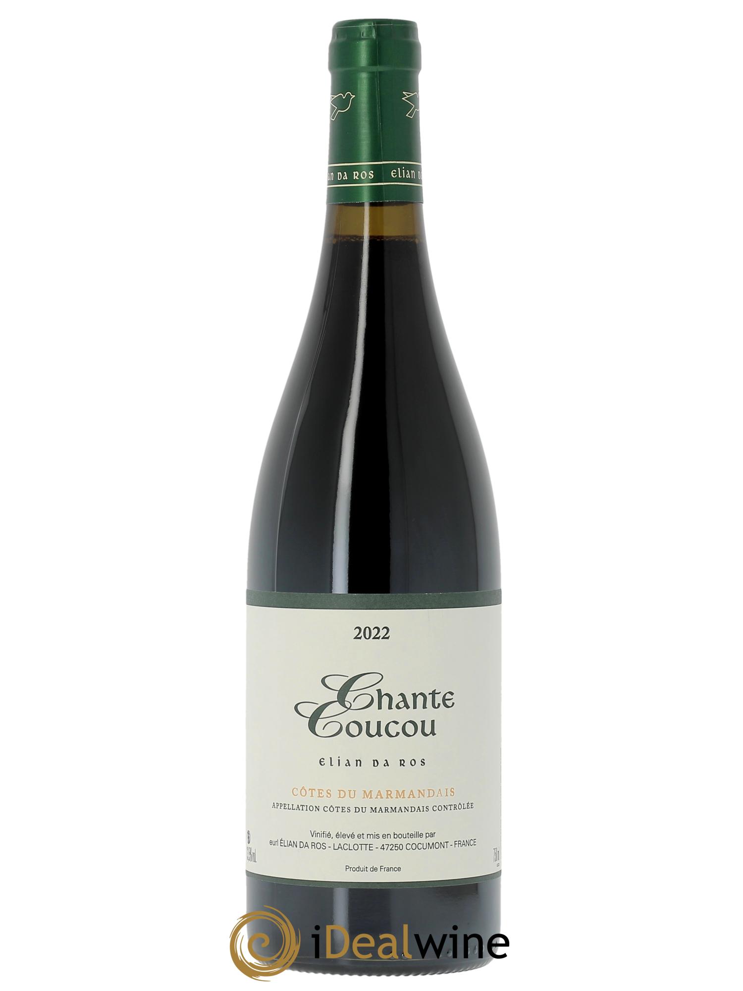 Côtes du Marmandais Chante Coucou Elian Da Ros (Domaine)  2022 - Lot de 1 bouteille - 0