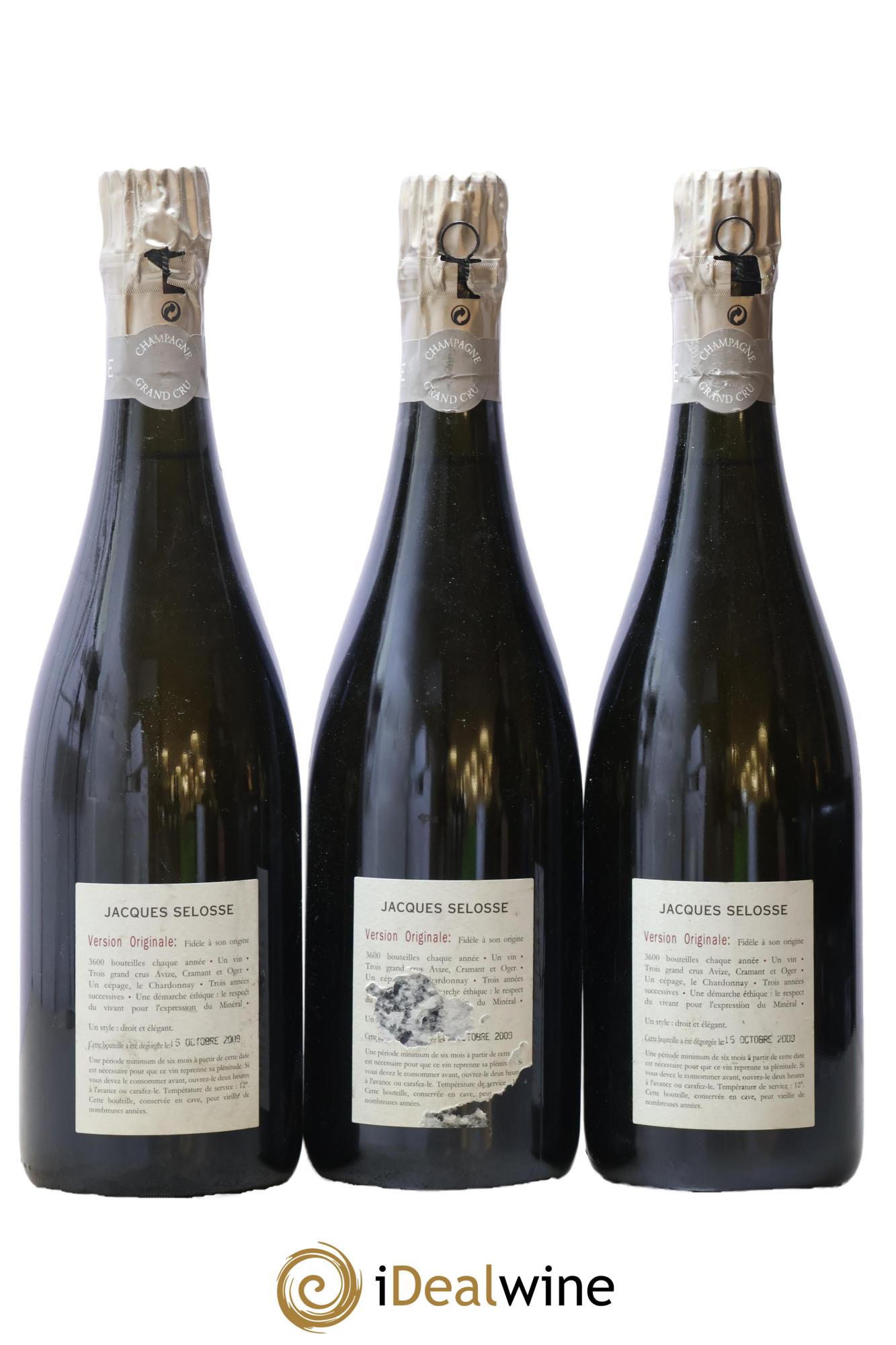 Version Originale Jacques Selosse - Lot de 3 bouteilles - 1