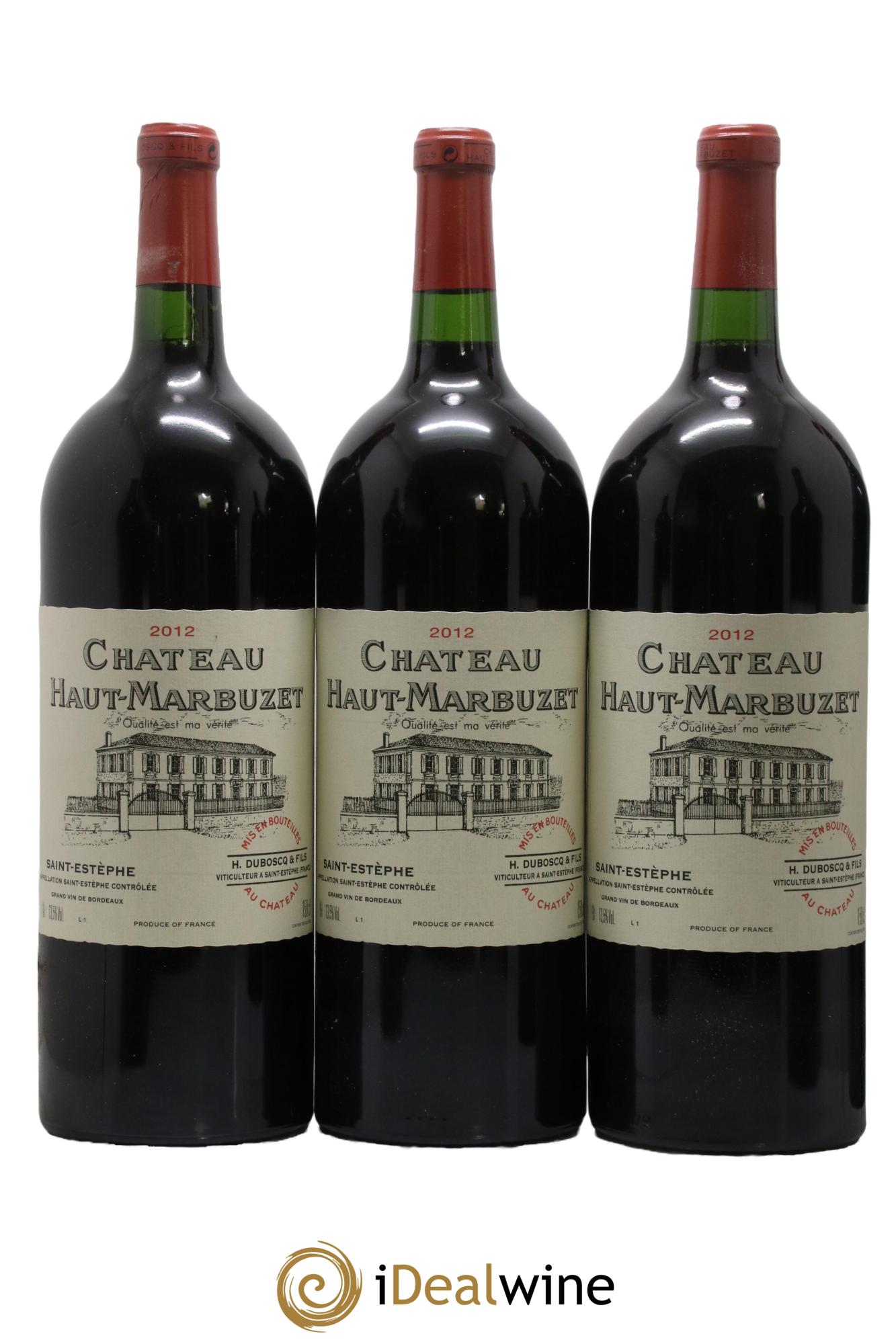 Château Haut Marbuzet 2012 - Lot de 6 magnums - 2
