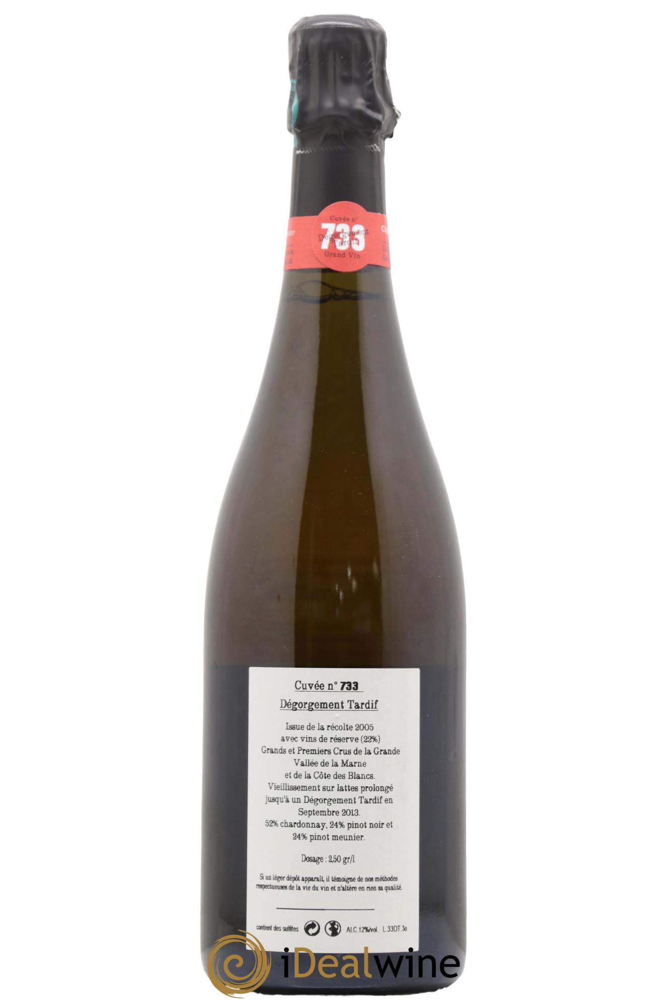 Cuvée 733 DT (Dégorgement Tardif) Jacquesson - Lotto di 1 bottiglia - 1