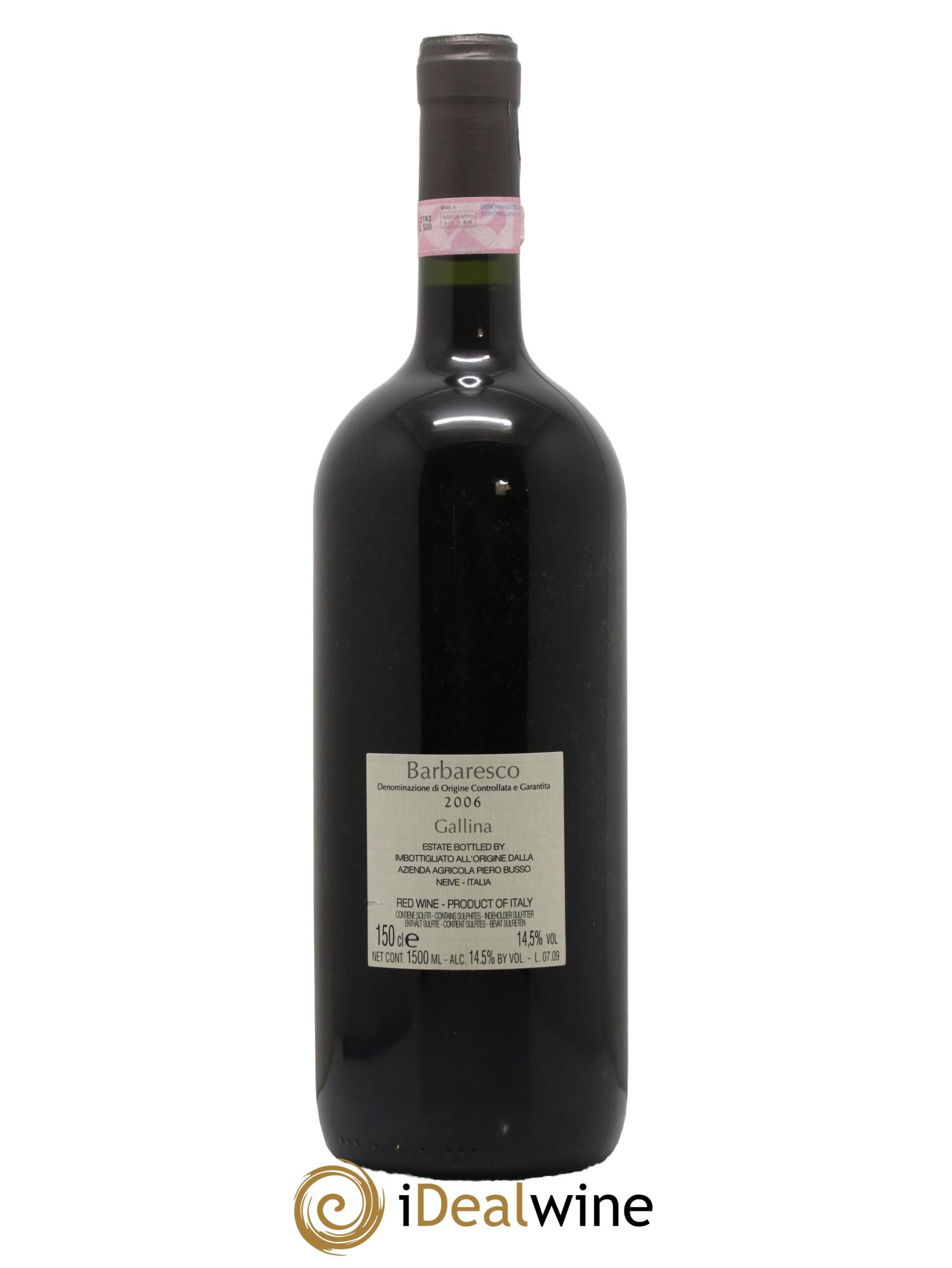 Barbaresco DOCG Gallina Piero Busso 2006 - Lot de 1 magnum - 1