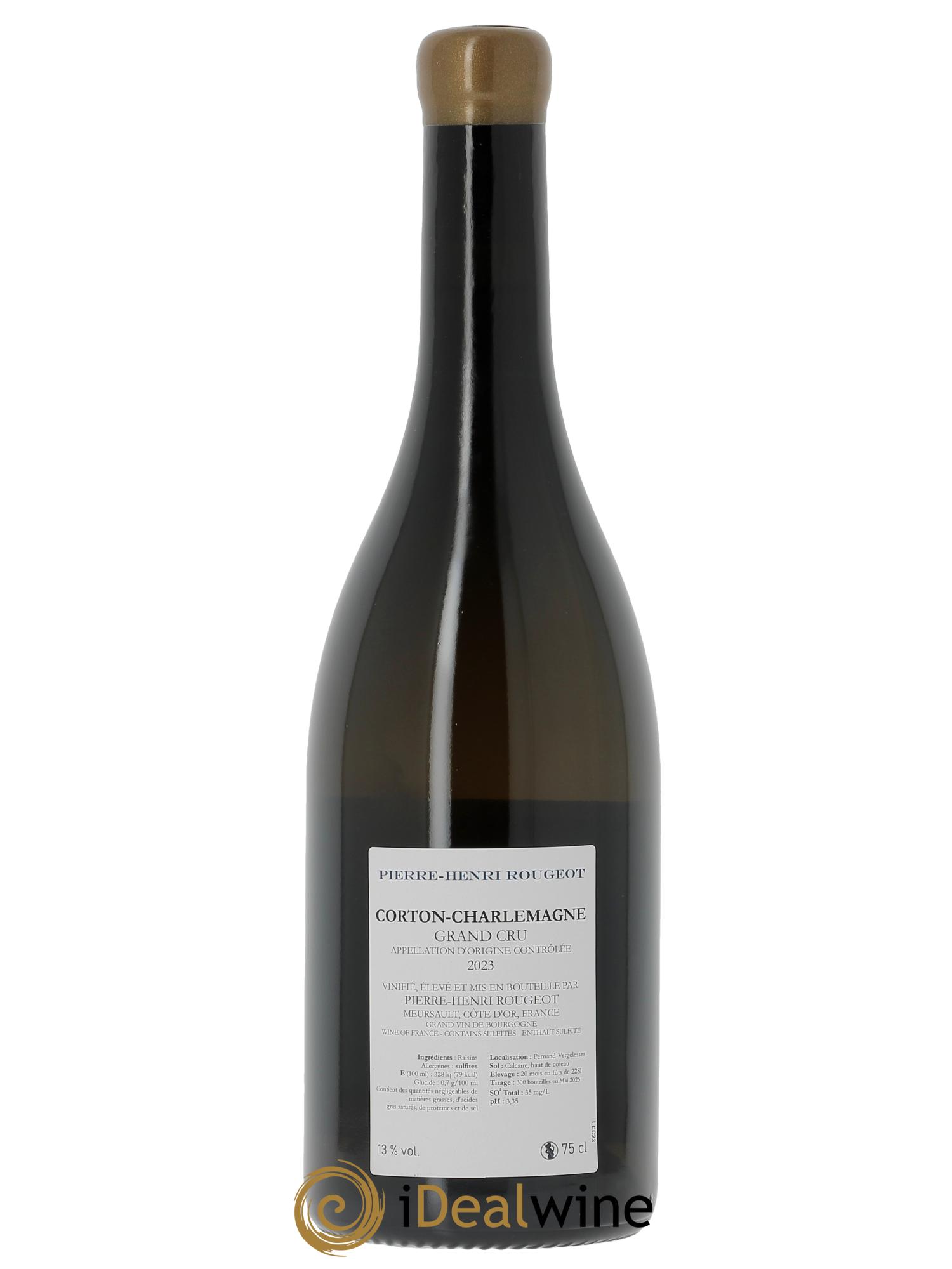 Corton-Charlemagne Grand Cru Pierre Henri Rougeot 2023 - Lot de 1 bouteille - 1