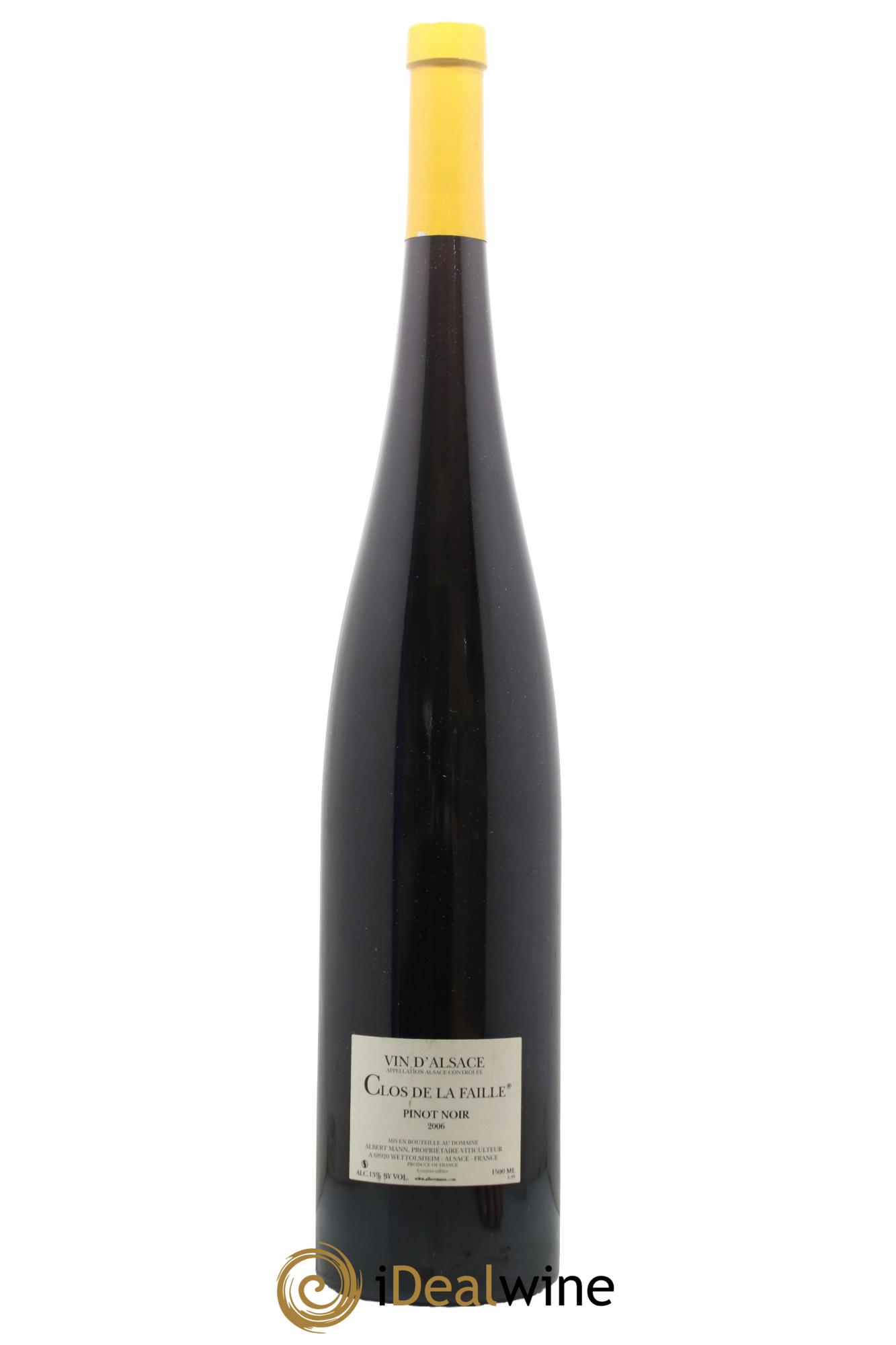 Alsace Pinot Noir Clos de la Faille Albert Mann 2006 - Lot de 1 magnum - 1