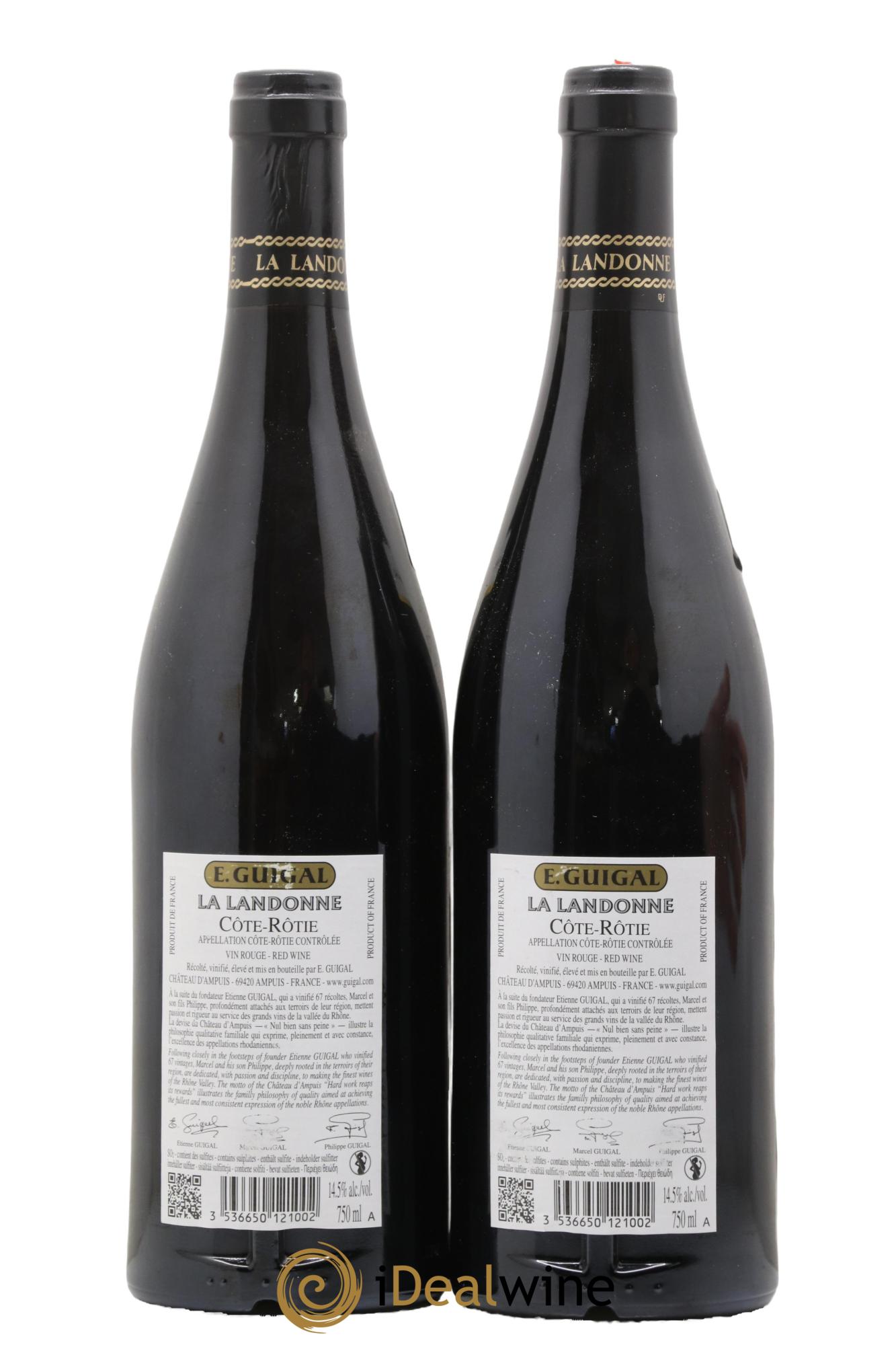 Côte-Rôtie La Landonne Guigal 2019 - Lot de 2 bouteilles - 1