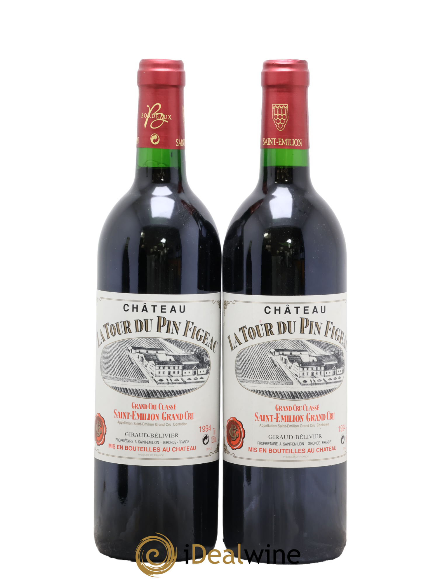 Château la Tour du Pin Figeac 1994 - Lot de 2 bouteilles - 0
