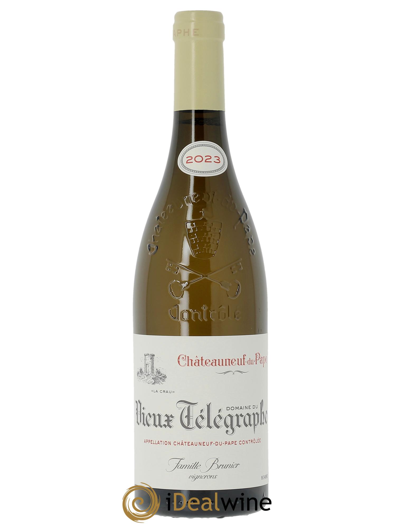 Châteauneuf-du-Pape Vieux Télégraphe (Domaine du) Vignobles Brunier  2023 - Lot de 1 bouteille - 0