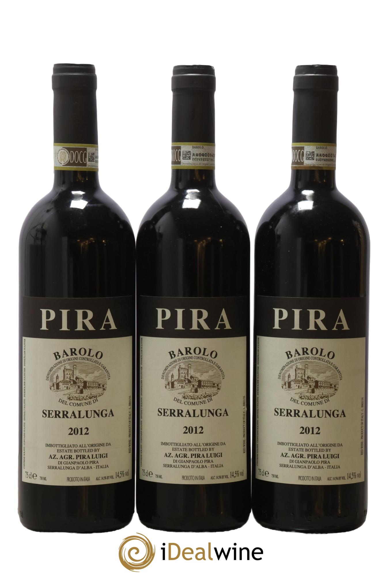 Barolo DOCG Luigi Pira Serralunga  2012 - Lotto di 3 bottiglie - 0