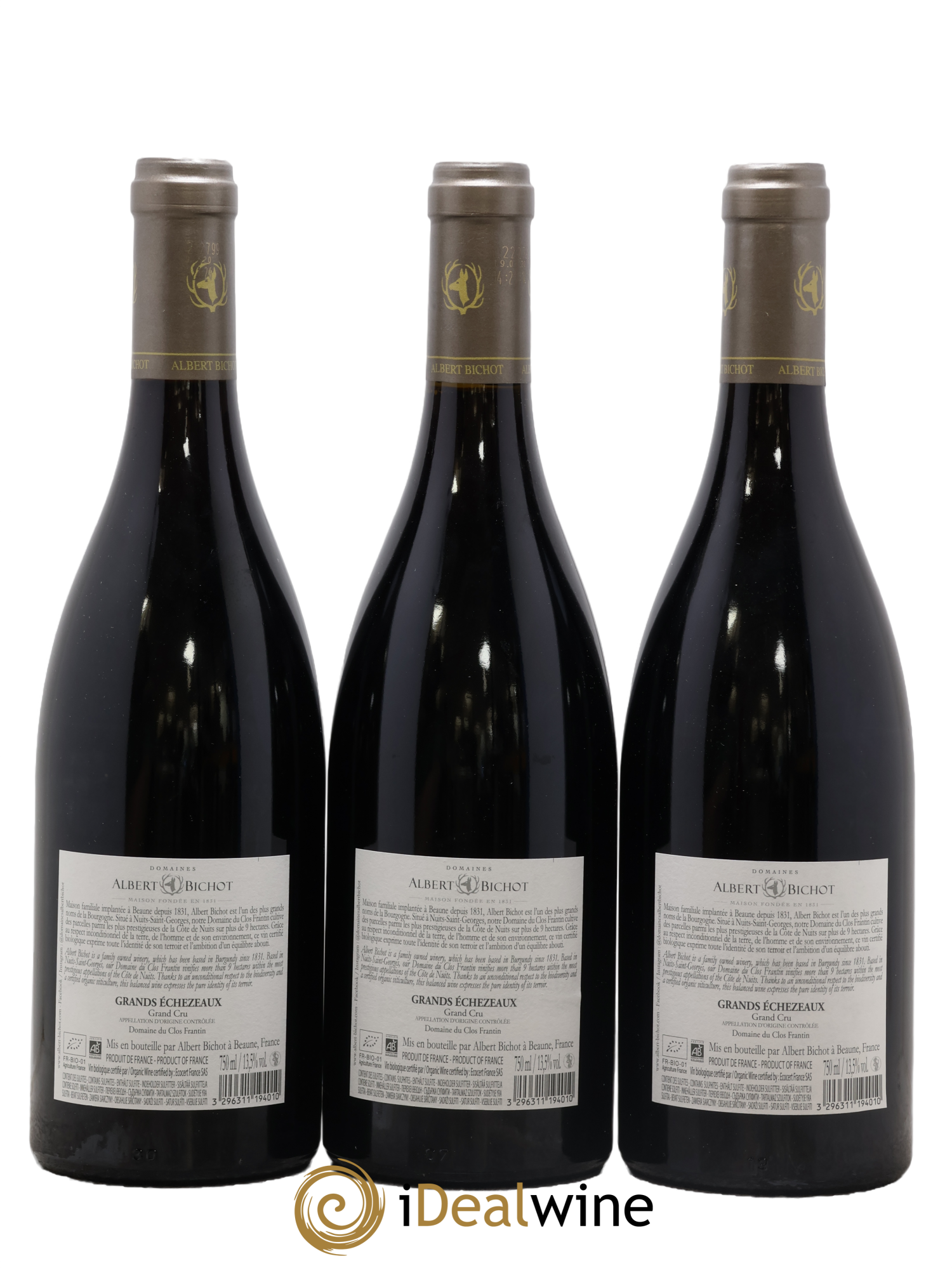 Grands-Echezeaux Grand Cru Clos Frantin - Albert Bichot 2018 - Lot de 3 bouteilles - 1