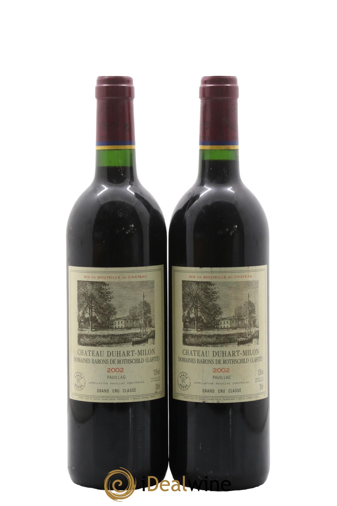Château Duhart-Milon 4ème Grand Cru Classé 2002 - Posten von 2 Flaschen - 0