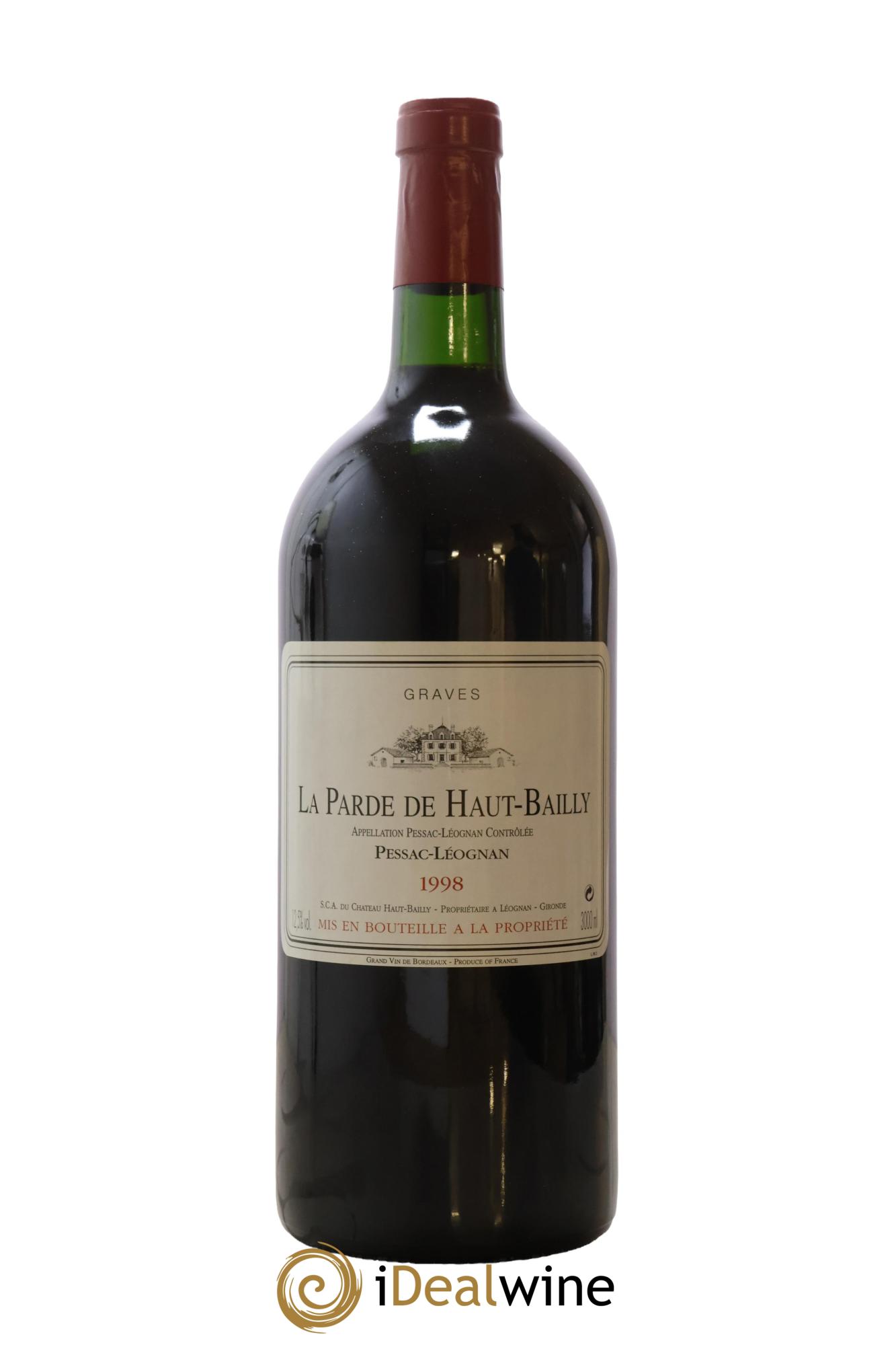 Haut Bailly II (Anciennement La Parde de Haut-Bailly) Second Vin 1998 - Lot de 1 double magnum - 0