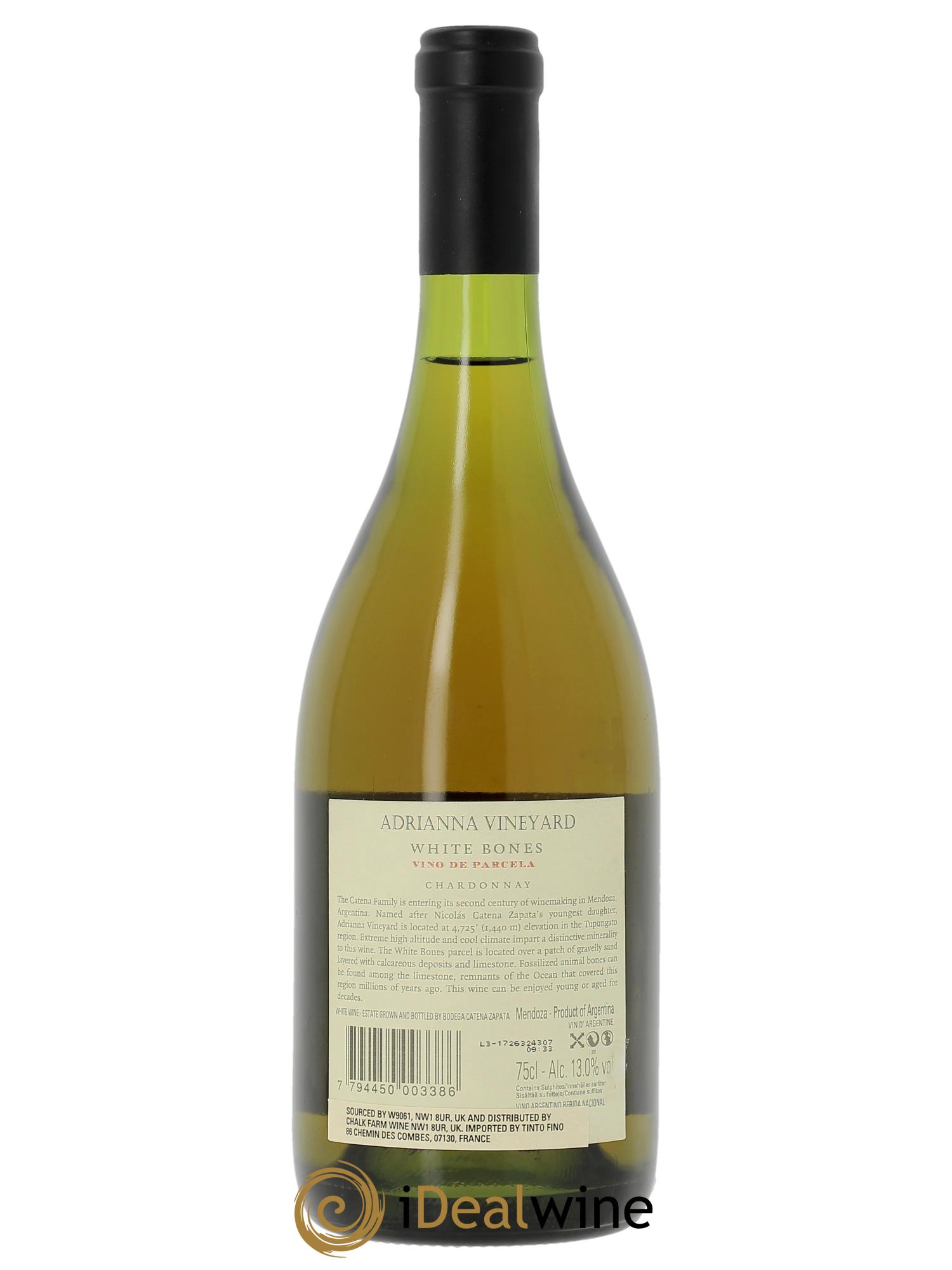 Mendoza Adrianna Vineyard White Bones Catena Zapata  2014 - Lot of 1 bottle - 1