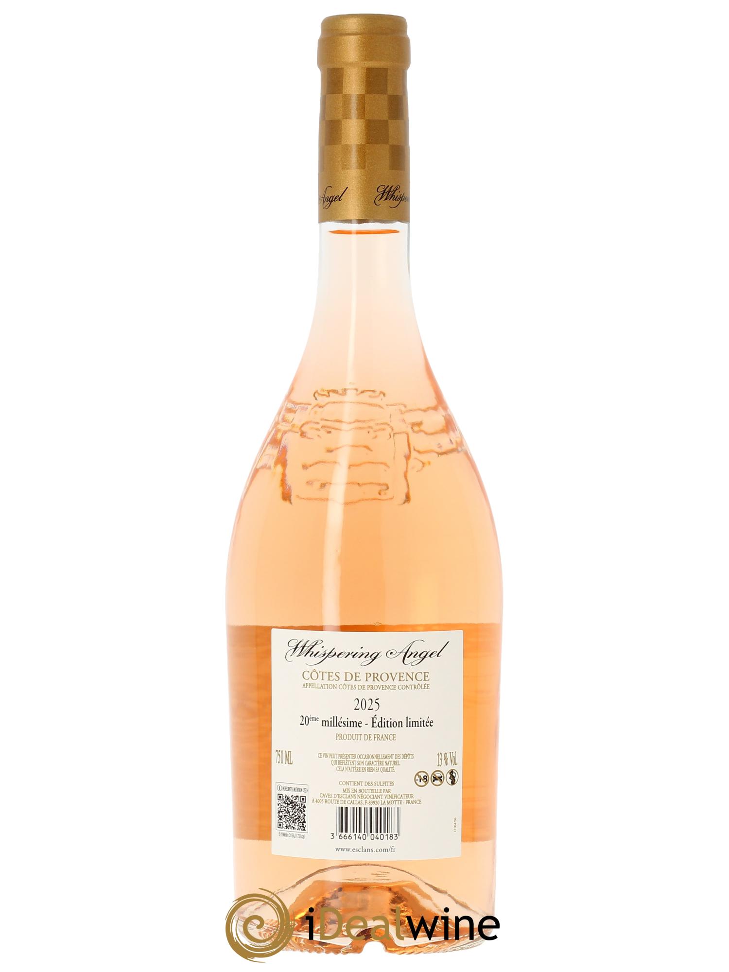 Côtes de Provence Whispering Angel Château d'Esclans 2025 - Lot of 1 bottle - 1