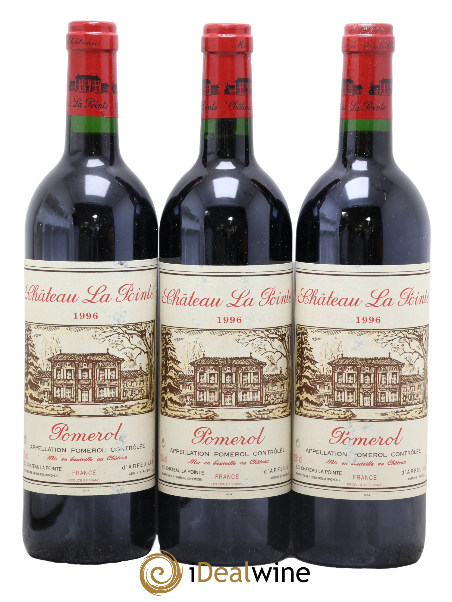 Château la Pointe 1996 - Lot of 3 bottles - 0