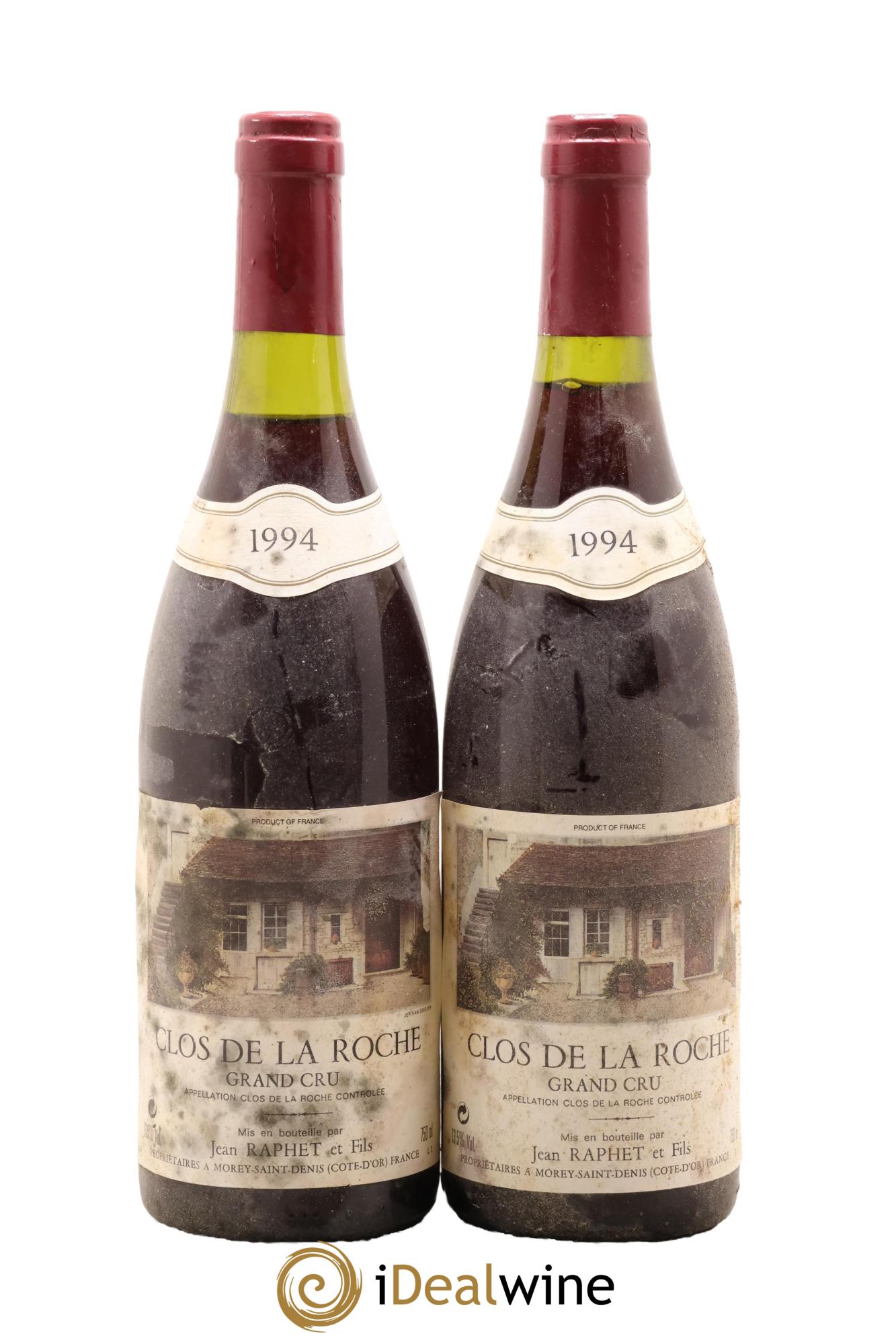 Clos de la Roche Grand Cru Jean Raphet et Fils 1994 - Lot de 2 bouteilles - 1