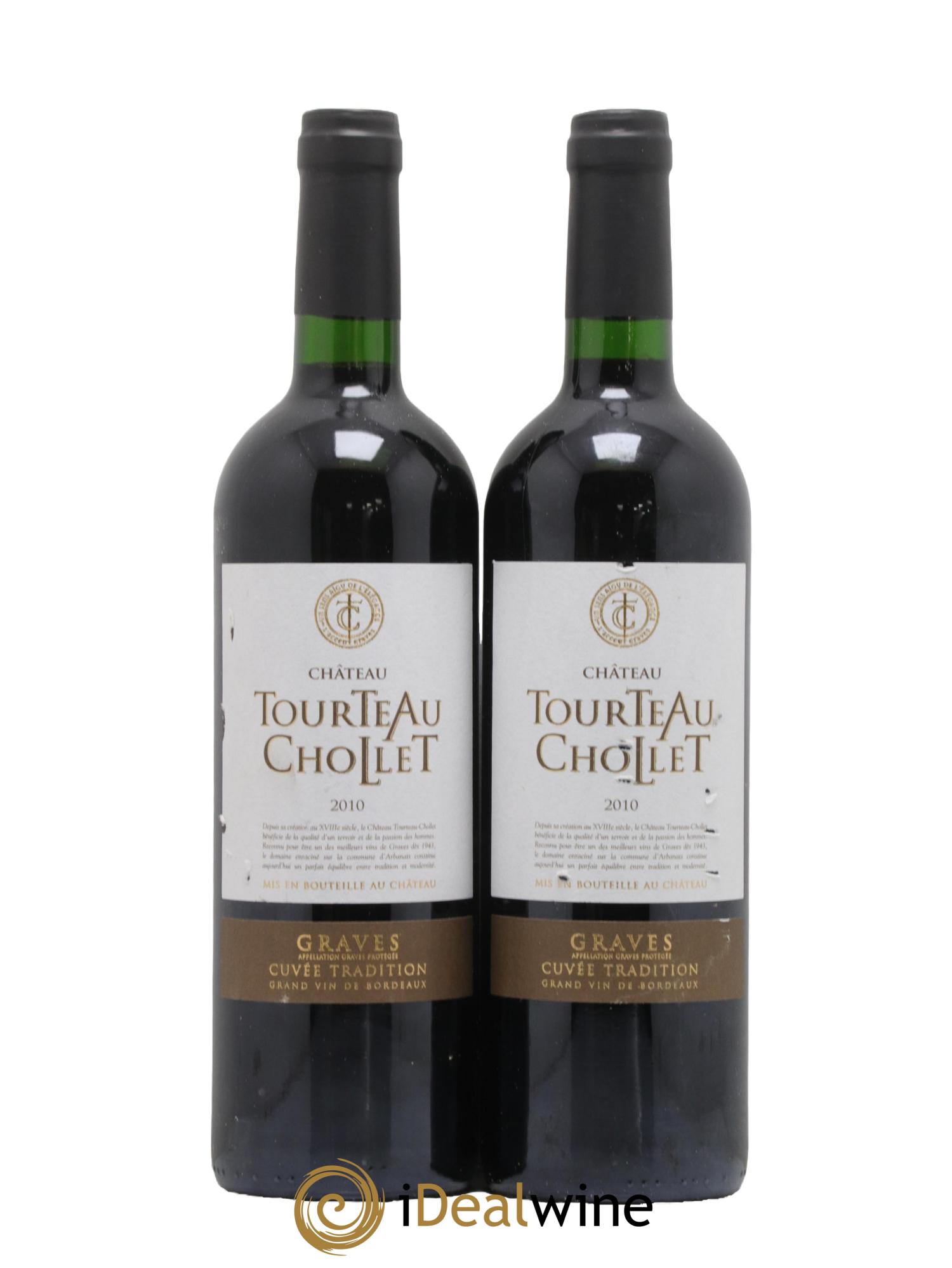 Graves Chateau Tourteau Chollet 2010 - Lot de 2 bouteilles - 0