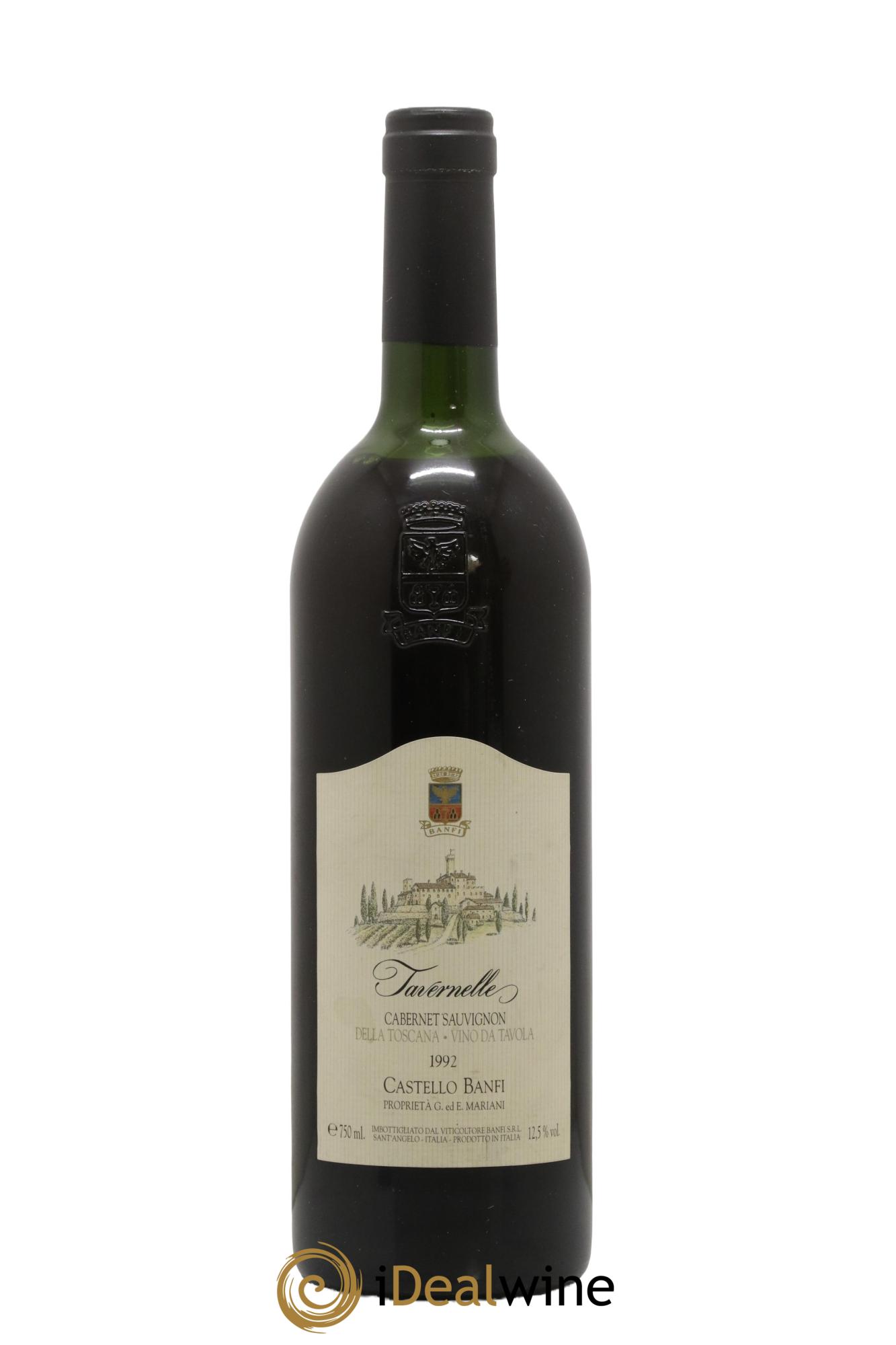 Toscana IGT Tavernelle Cabernet Sauvignon Castello Banfi 1992 - Lot de 1 bouteille - 0