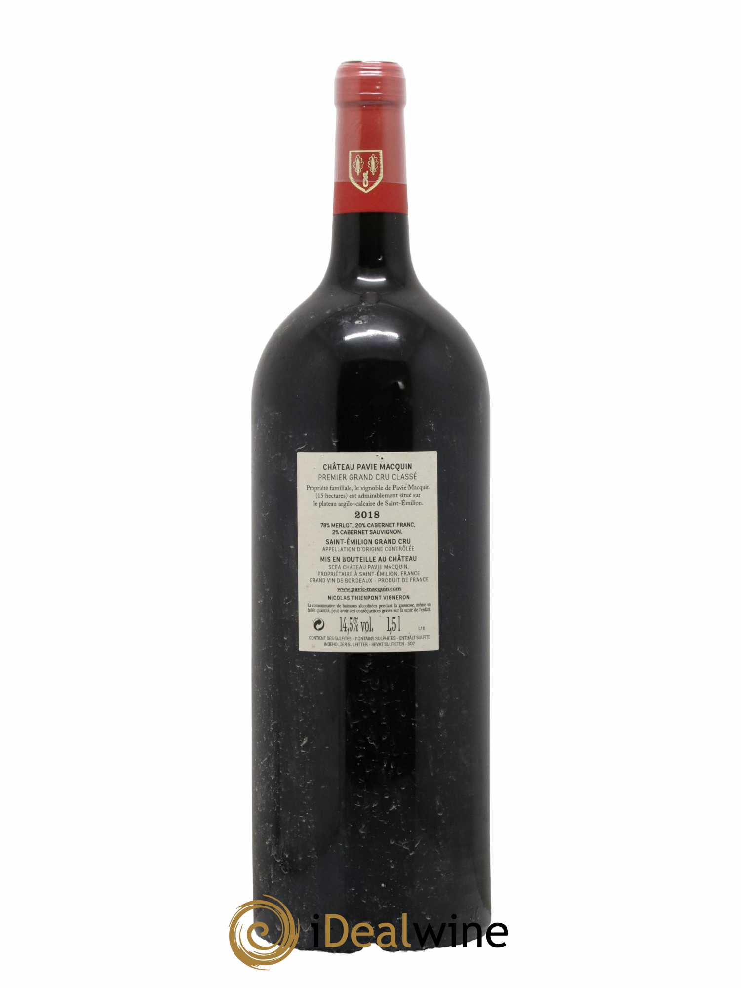 Château Pavie Macquin 1er Grand Cru Classé B 2018 - Lot de 1 magnum - 1
