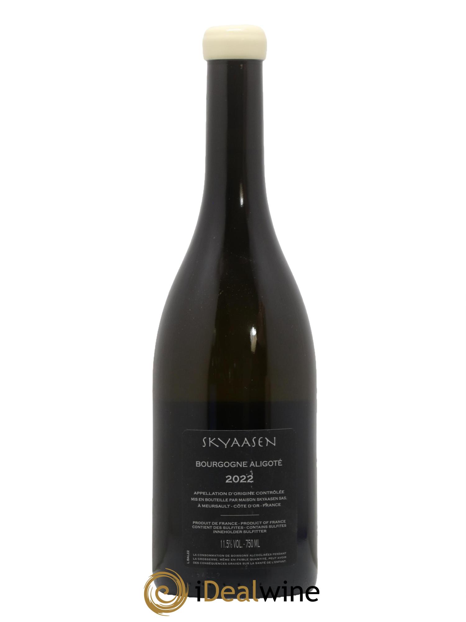 Bourgogne Aligoté Maison Skyaasen 2022 - Lot de 1 bouteille - 1