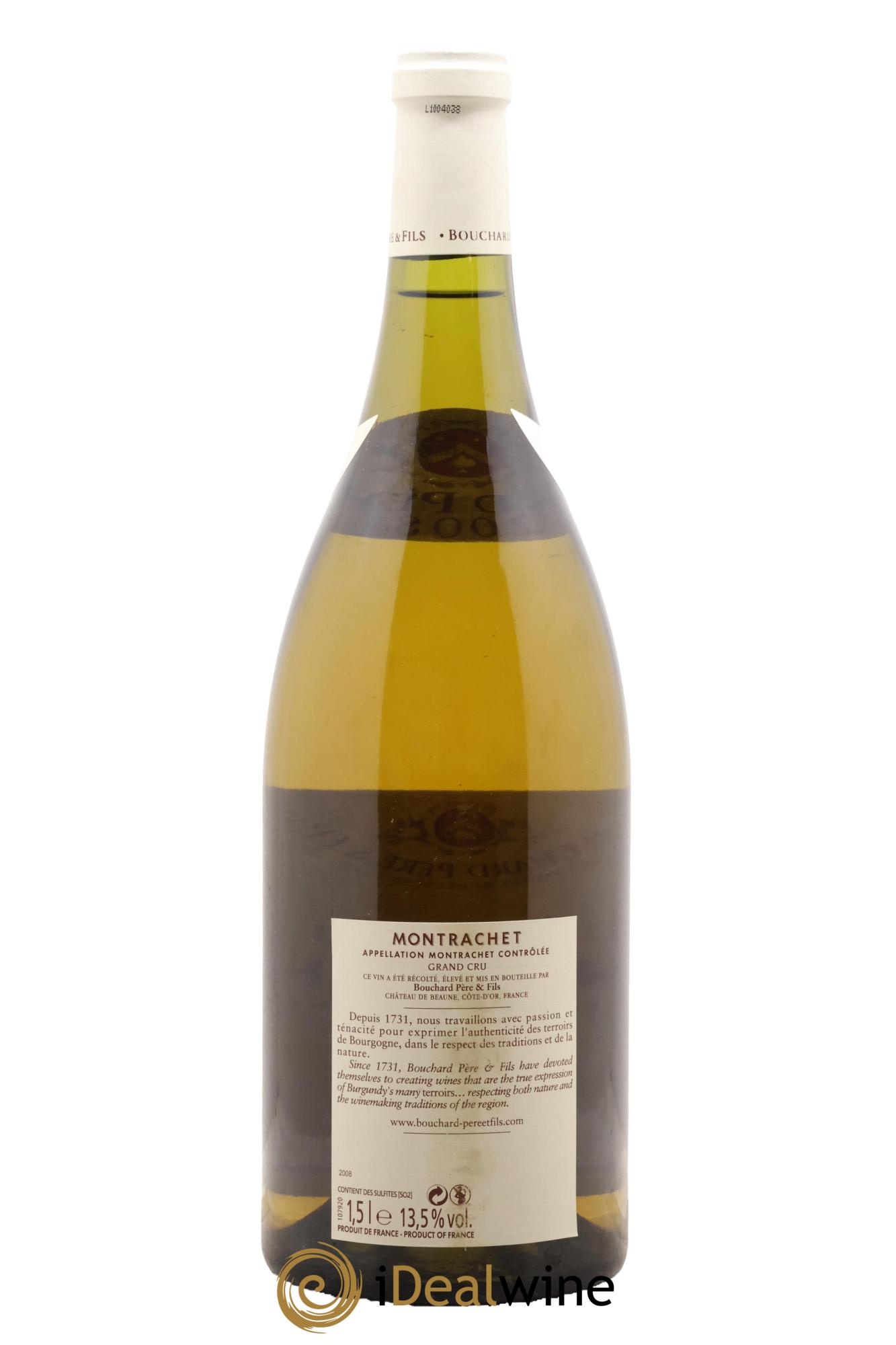 Montrachet Grand Cru Bouchard Père & Fils 2008 - Lot de 1 magnum - 1