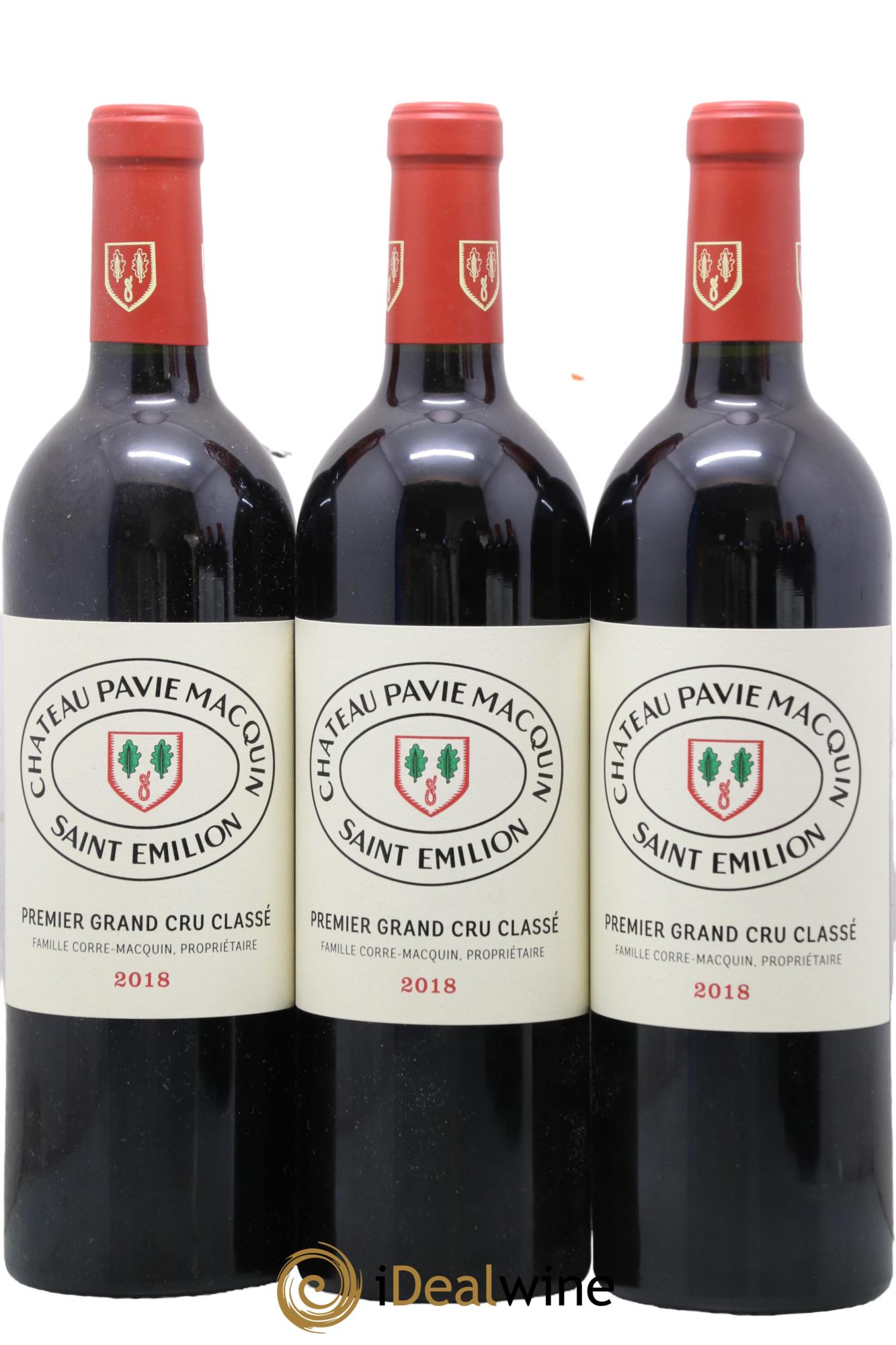 Château Pavie Macquin 1er Grand Cru Classé B 2018 - Lot de 3 bouteilles - 0