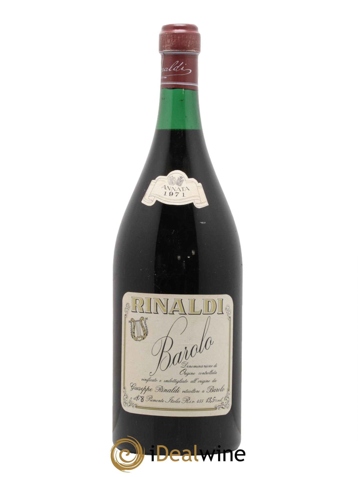 Barolo DOCG Giuseppe Rinaldi 1971 - Lotto di 1 magnum - 0