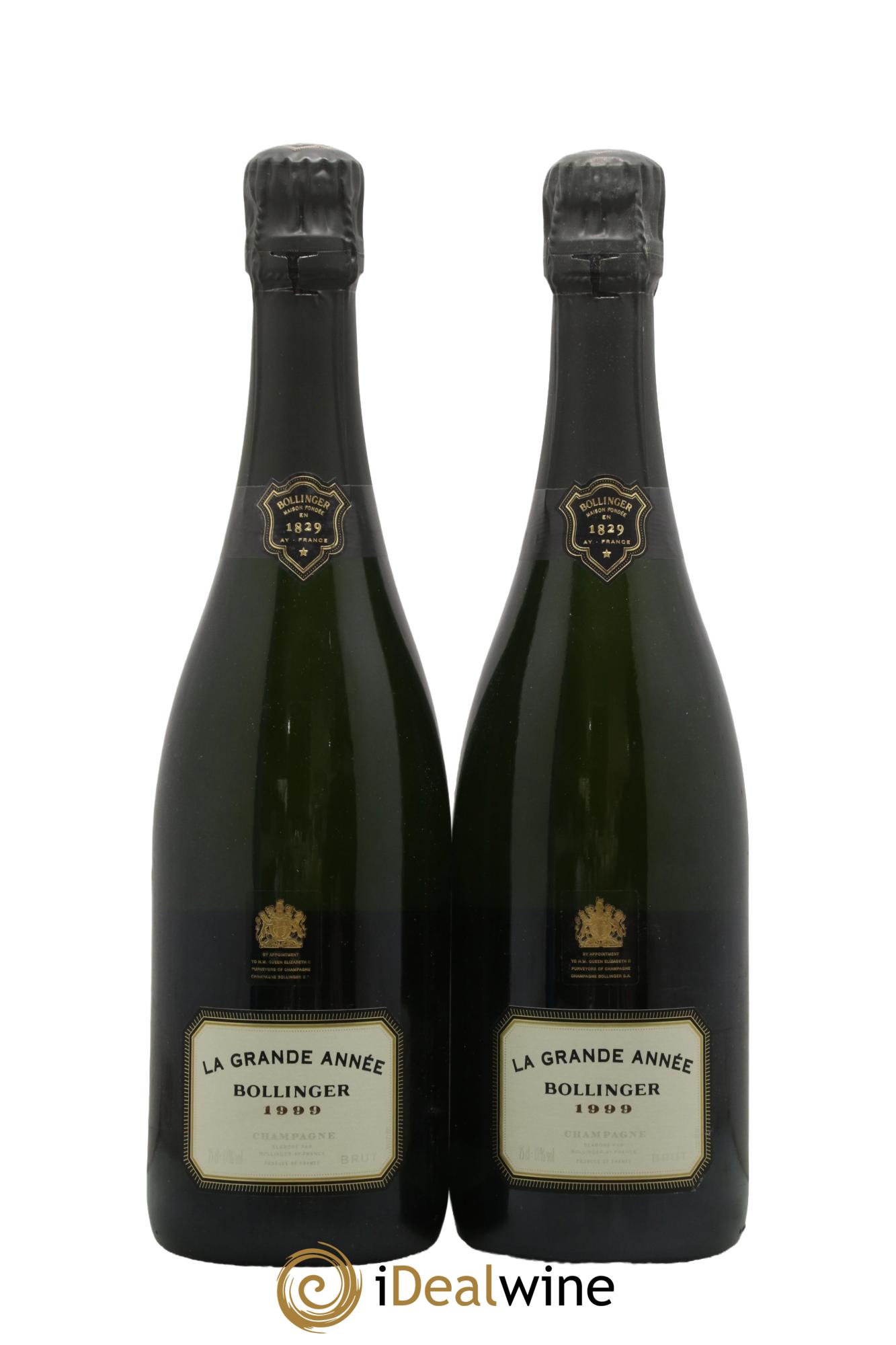 Grande Année Brut Bollinger  1999 - Lot of 2 bottles - 0