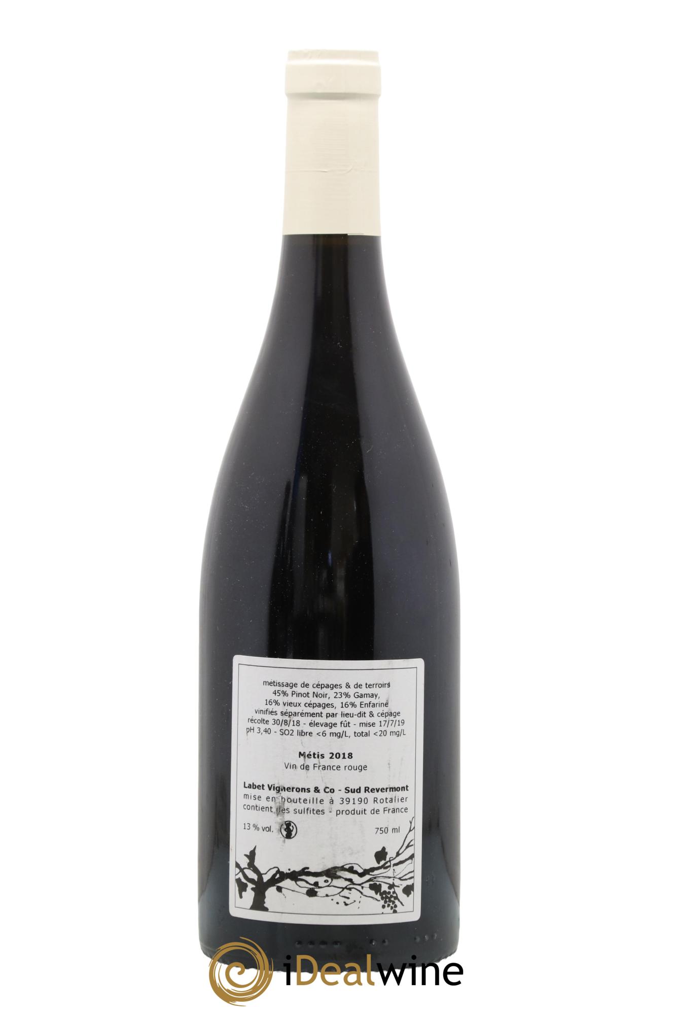 Vin de France Métis Romain - Julien - Charline Labet 2018 - Lot de 1 bouteille - 1