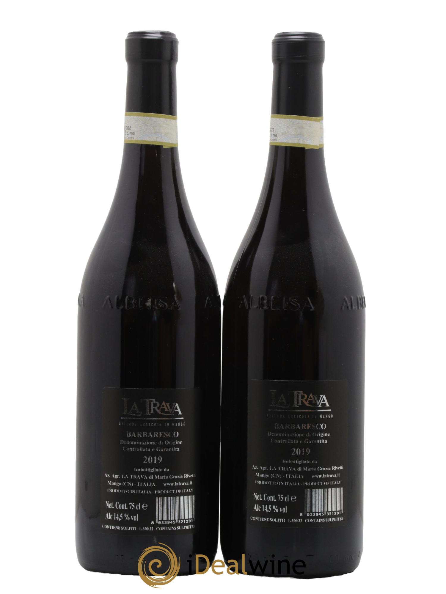 Barbaresco DOCG La Trava 2019 - Lot de 2 bouteilles - 1