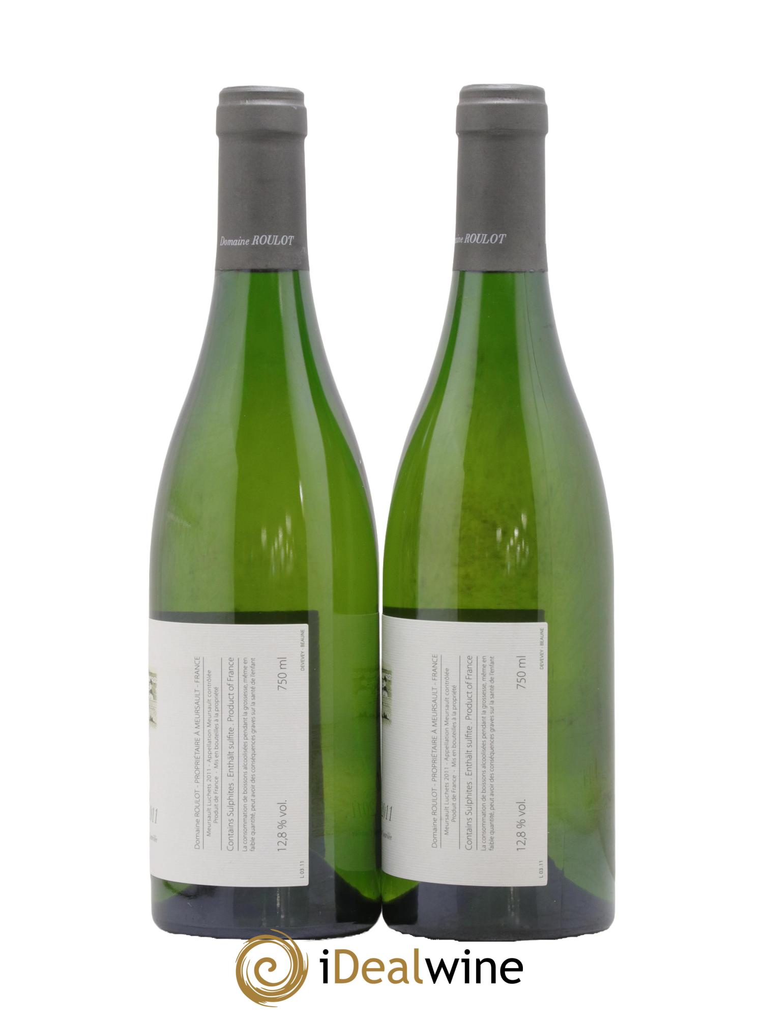 Meursault Luchets Roulot (Domaine) 2011 - Lot of 2 bottles - 1