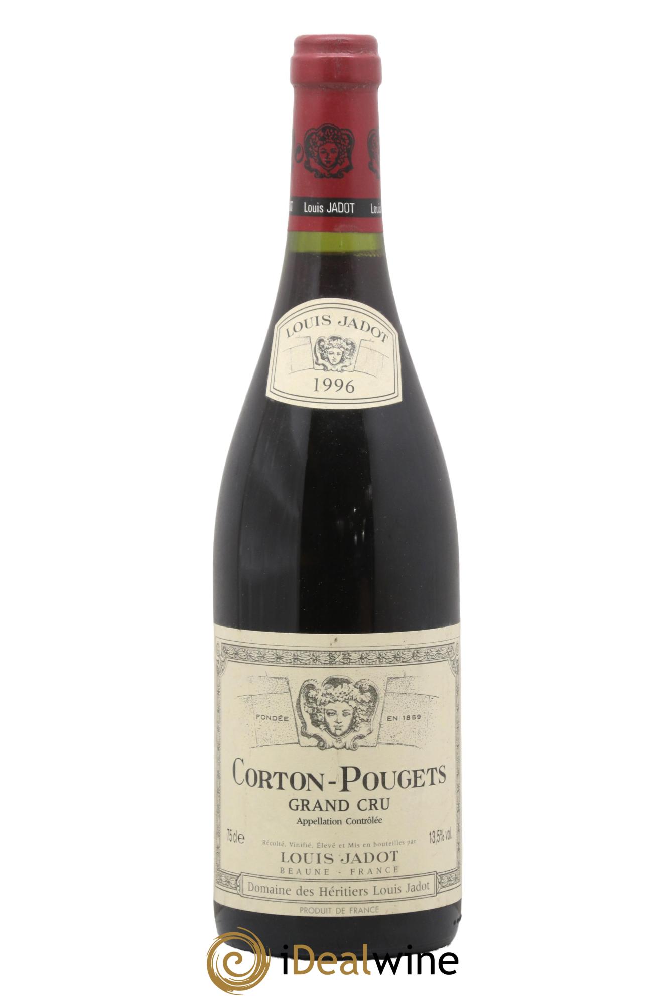 Corton-Pougets Grand Cru Héritiers Louis Jadot (Domaine des) - Louis Jadot 1996 - Posten von 1 Flasche - 0