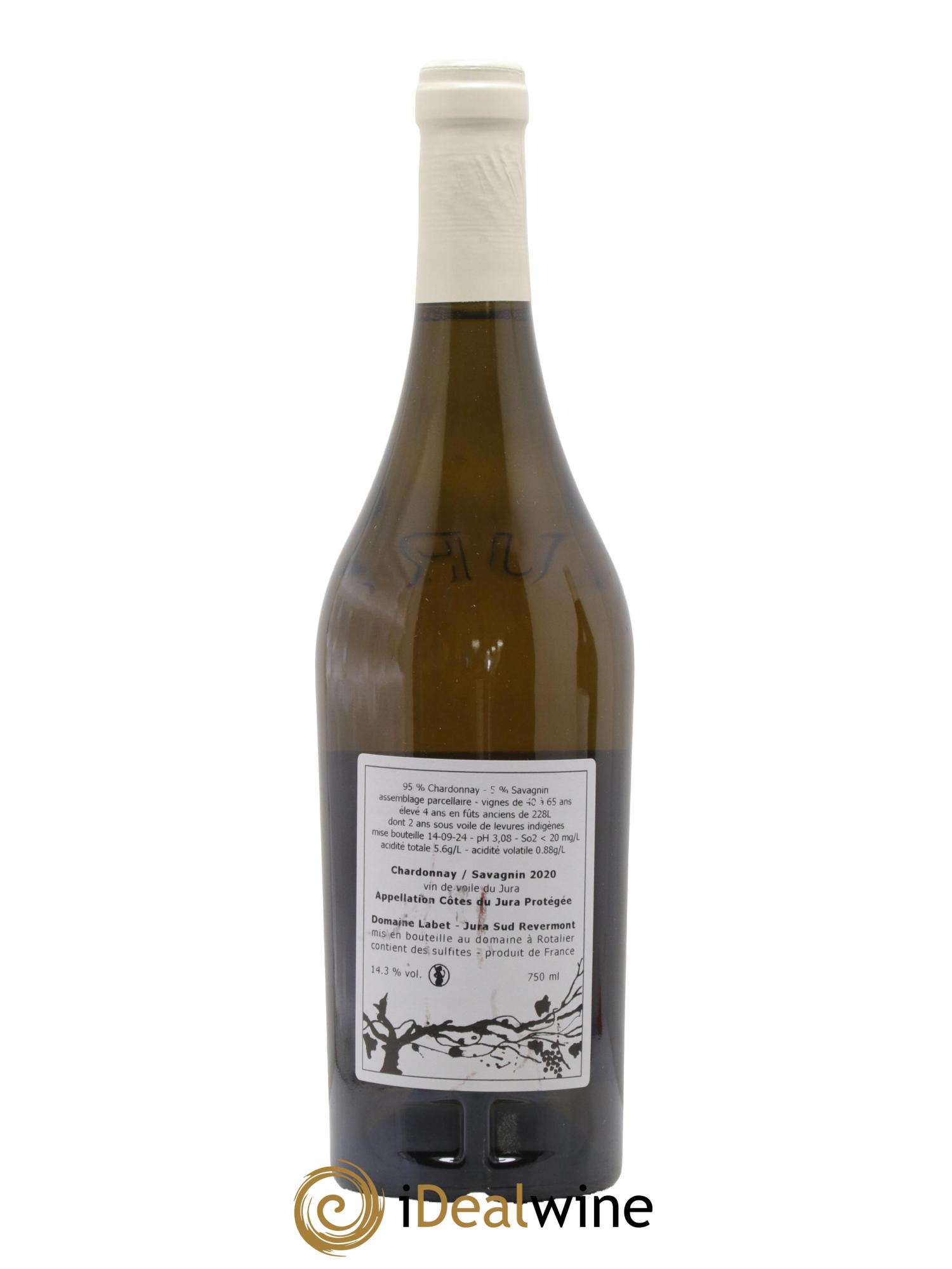Côtes du Jura Savagnin Vin de Voile Domaine Labet 2020 - Lot of 1 bottle - 1
