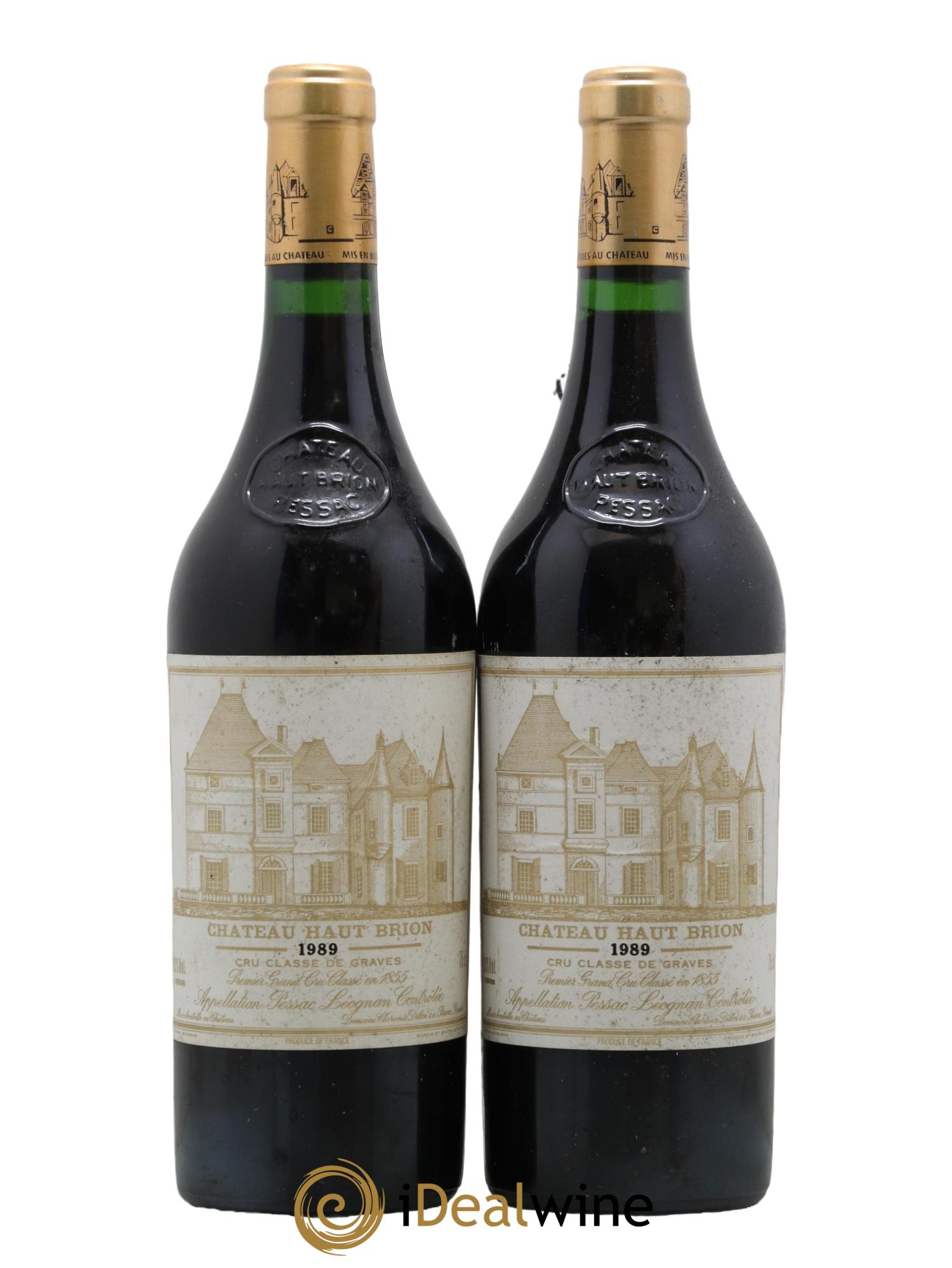 Château Haut Brion 1er Grand Cru Classé 1989 - Lot de 2 bouteilles - 0
