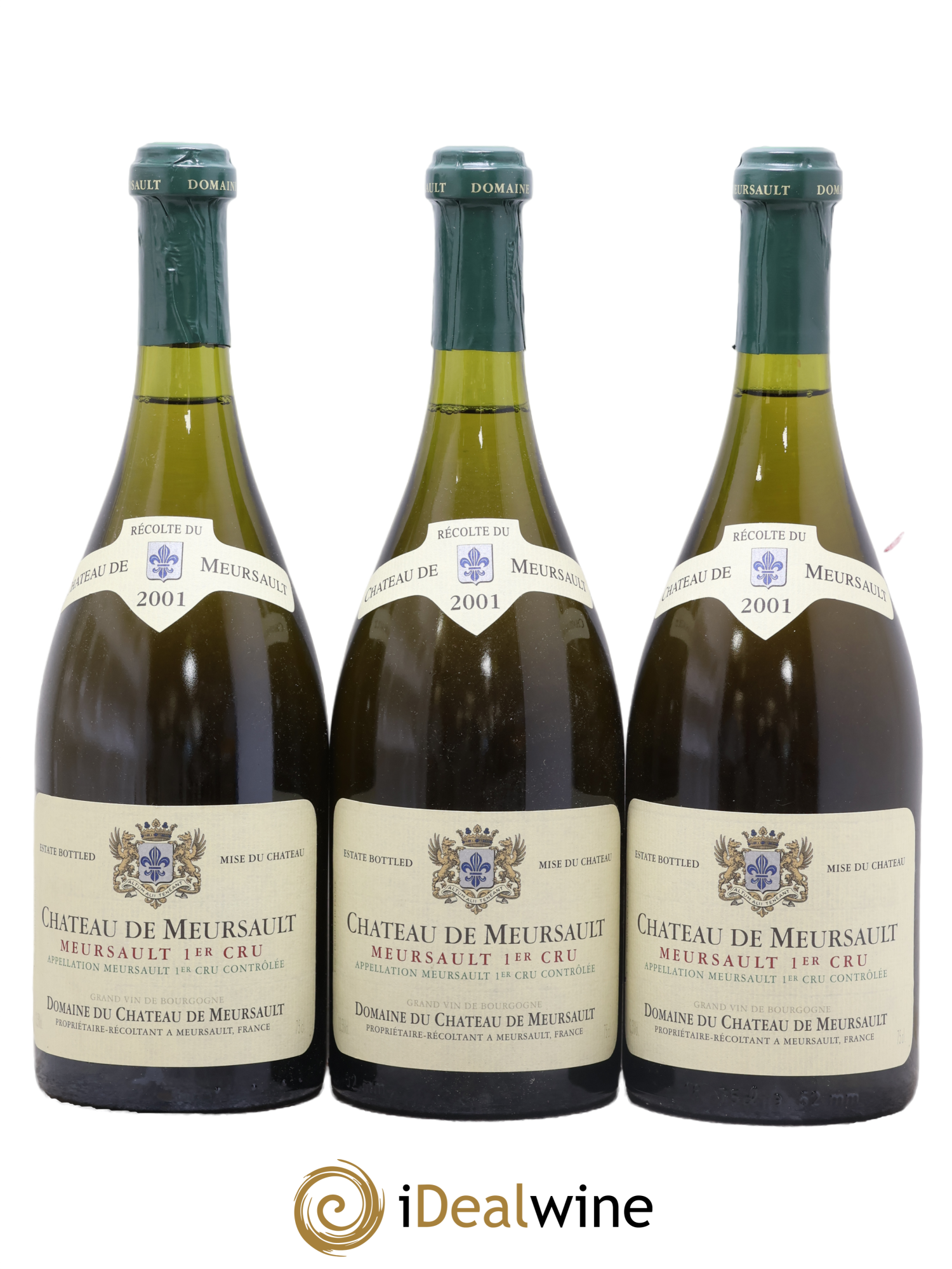 Meursault 1er Cru Château de Meursault 2001 - Posten von 3 Flaschen - 0