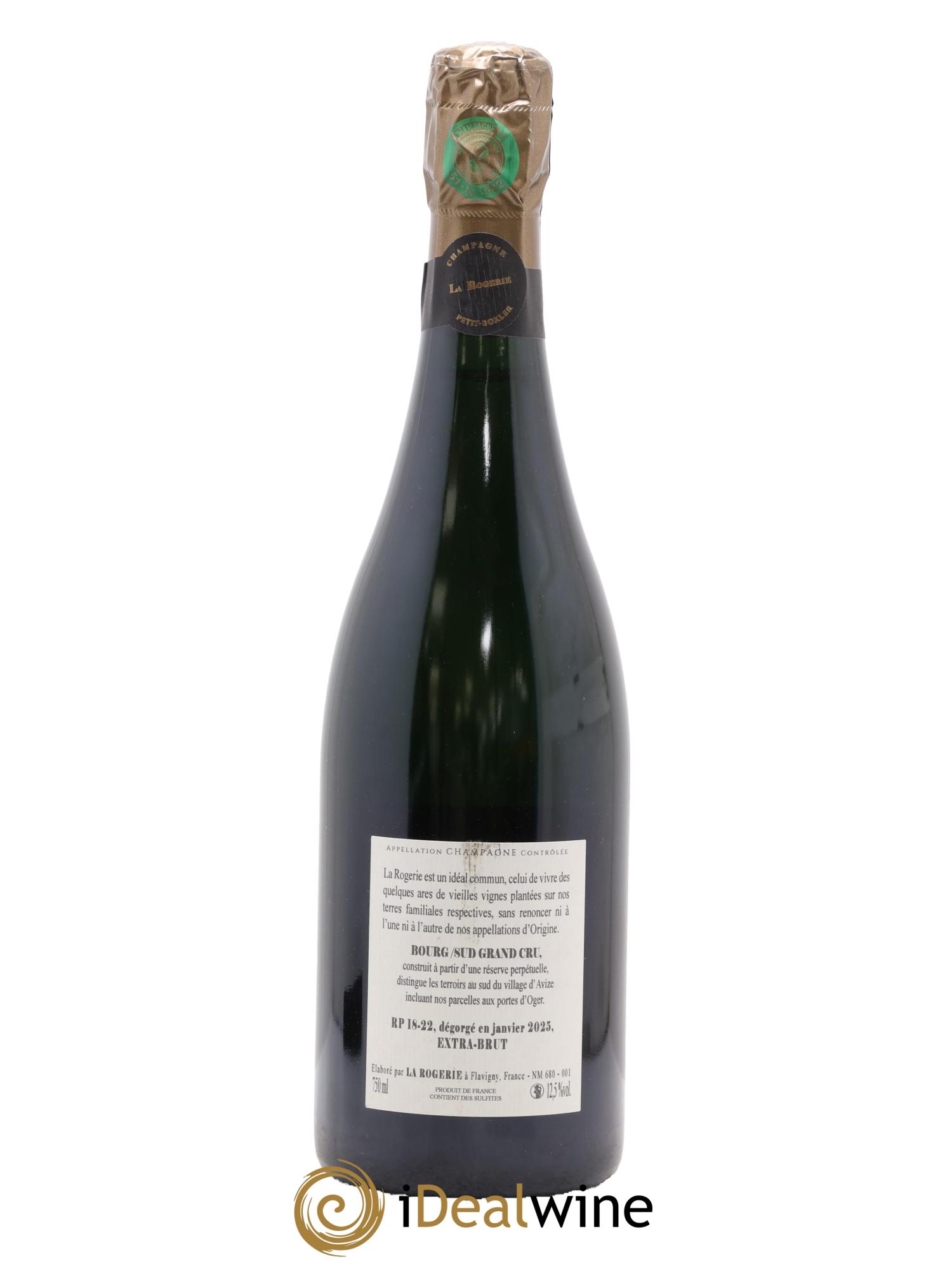 Bourg/Sud Réserve Perpétuelle Grand Cru Extra-Brut La Rogerie  - Lot de 1 bouteille - 1