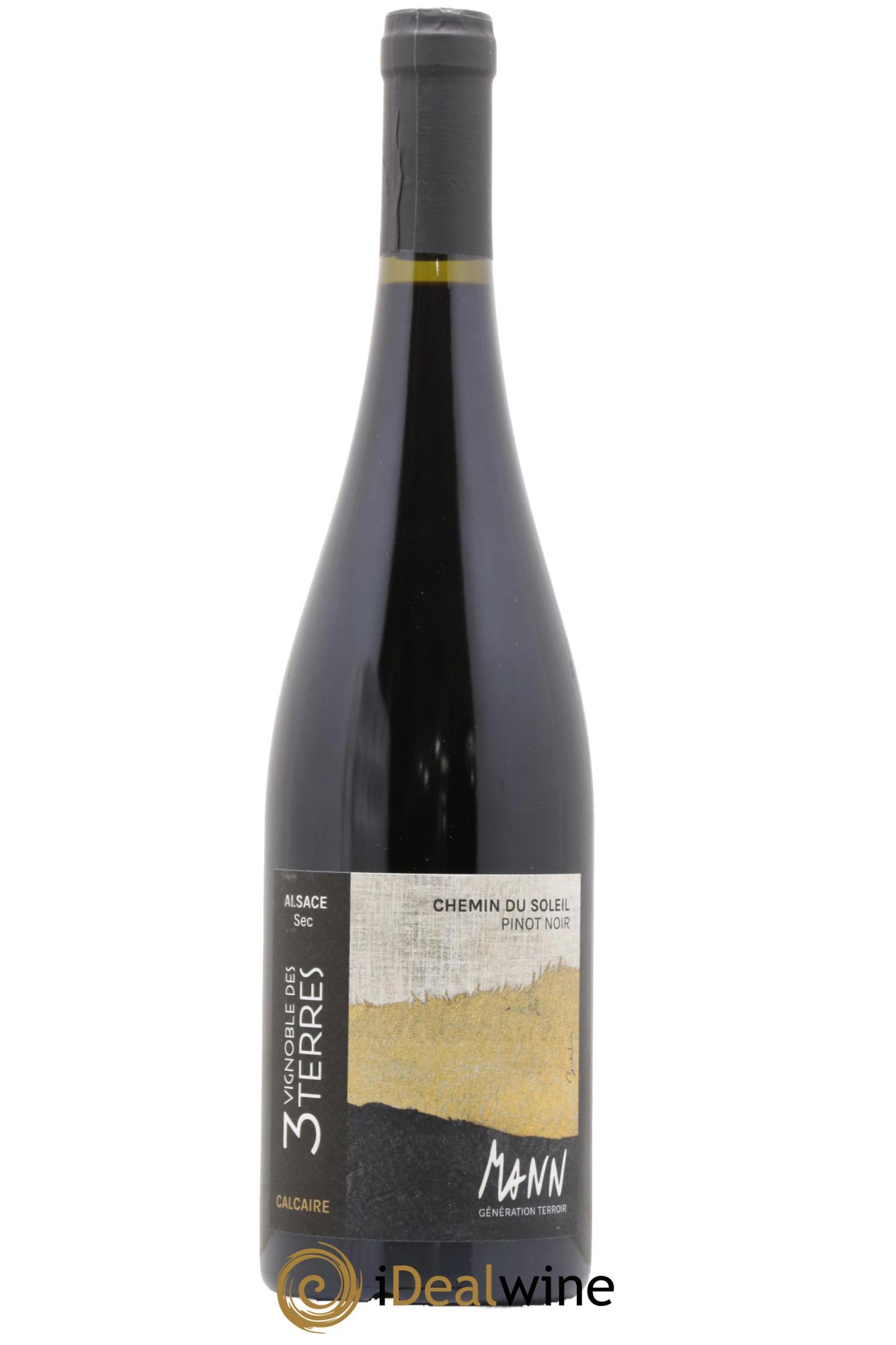 Alsace Pinot Noir Chemin Du Soleil Vignoble Des 3 Terres Domaine Mann 2020 - Lot de 1 bouteille - 0